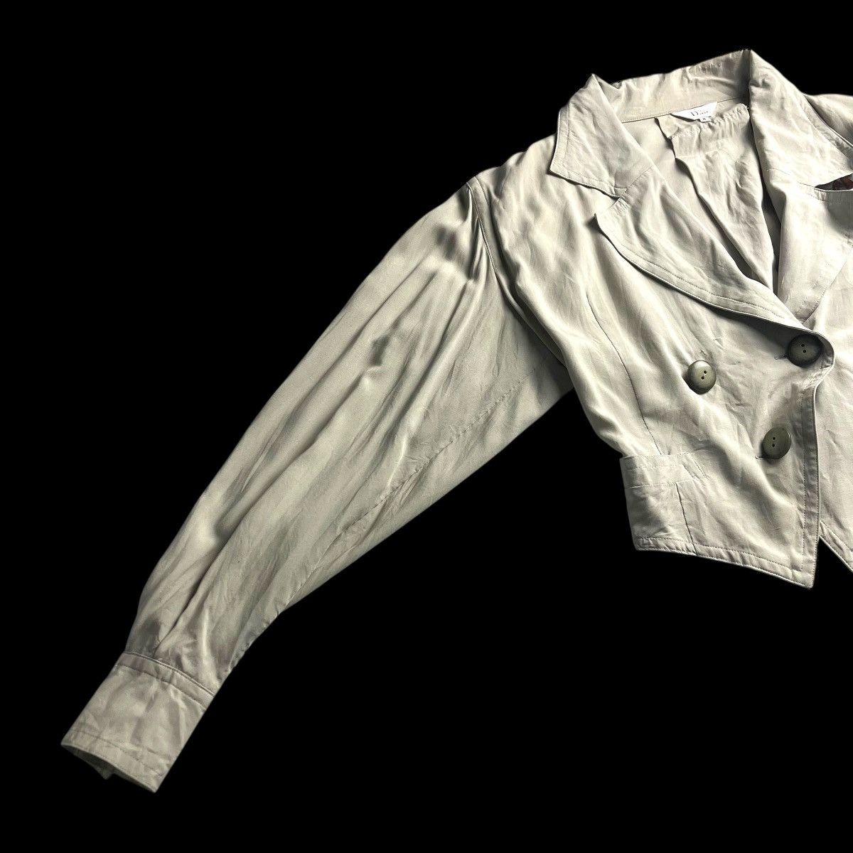 Dior MISS DIOR CROPPED RAYON BLEND CROPPED JACKET Size M / US 6-8 / IT 42-44 - 3 Thumbnail