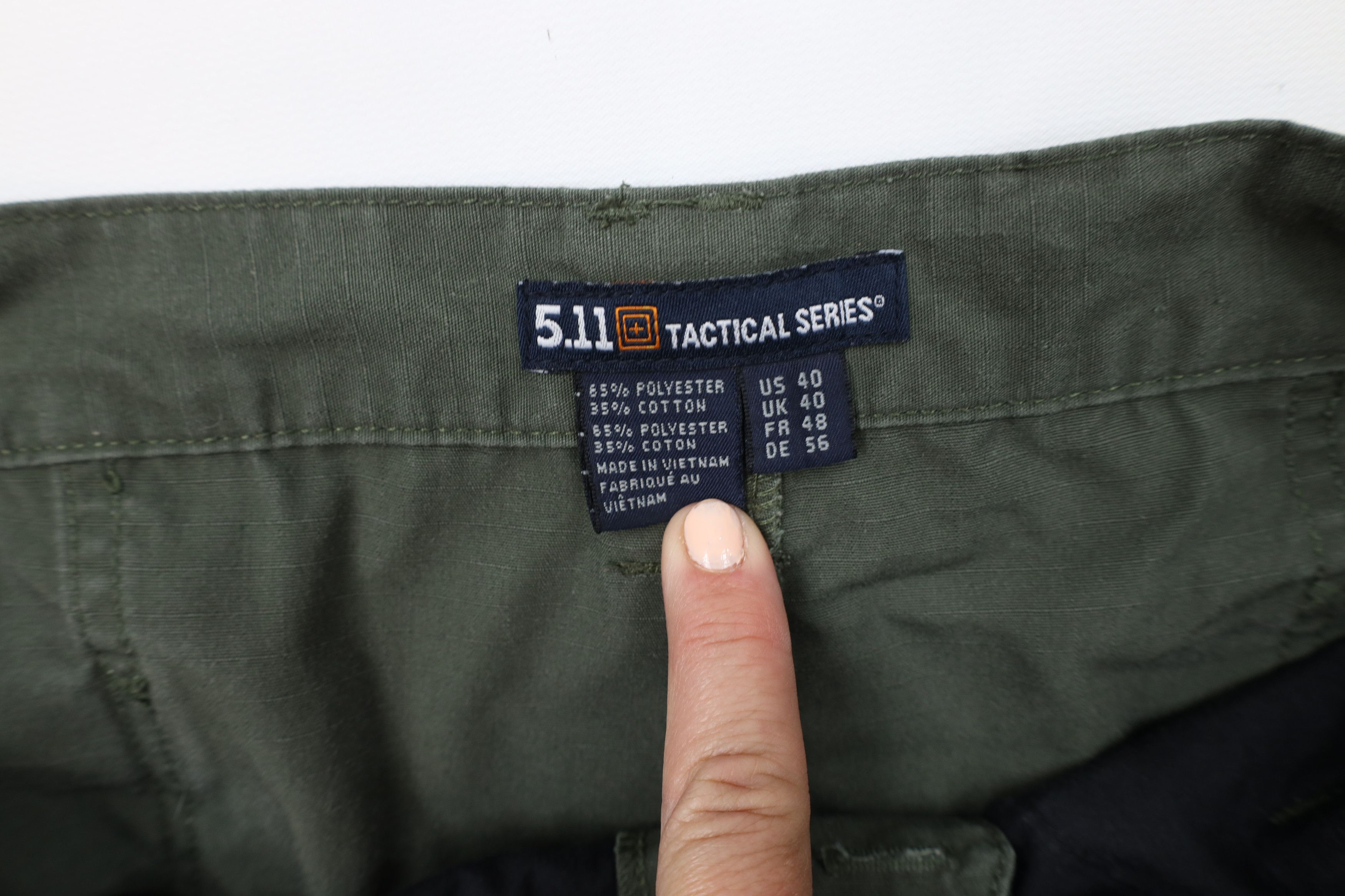 Vintage 5.11 Tactical Series Ripstop Uniform Cargo Shorts Green Size US 40 / EU 56 - 6 Thumbnail