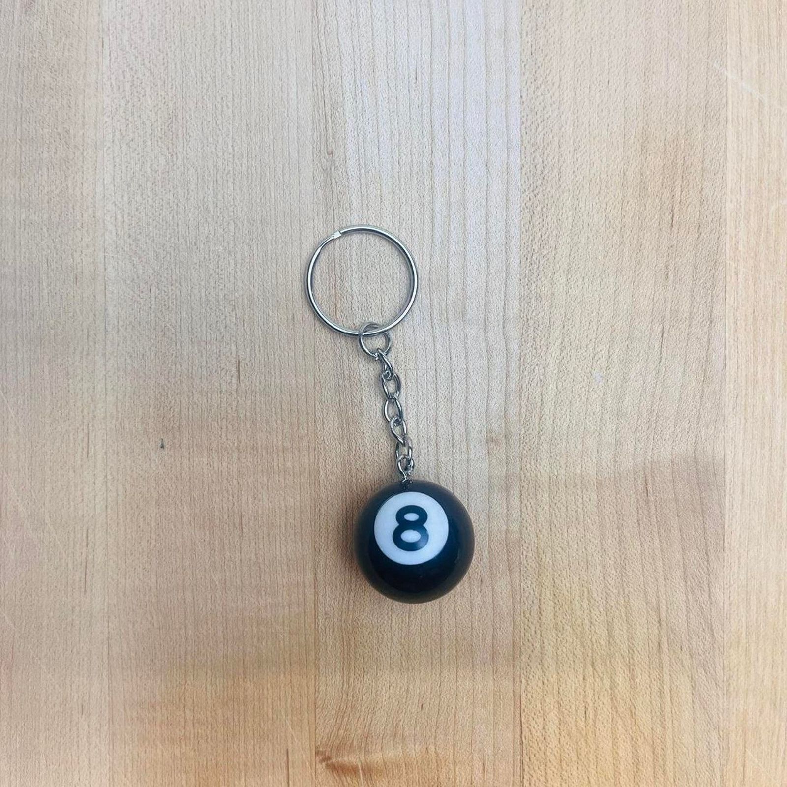 Other Y2k 2000s black 8ball keyring for keychain Size ONE SIZE - 3 Thumbnail
