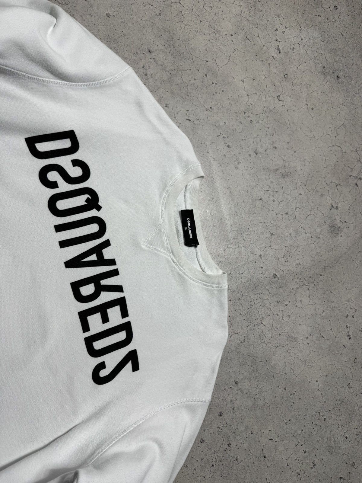 Dsquared2 Dsquared2 White Big Logo Luxury Sweatshirt Size XL Size US XL / EU 56 / 4 - 6 Thumbnail