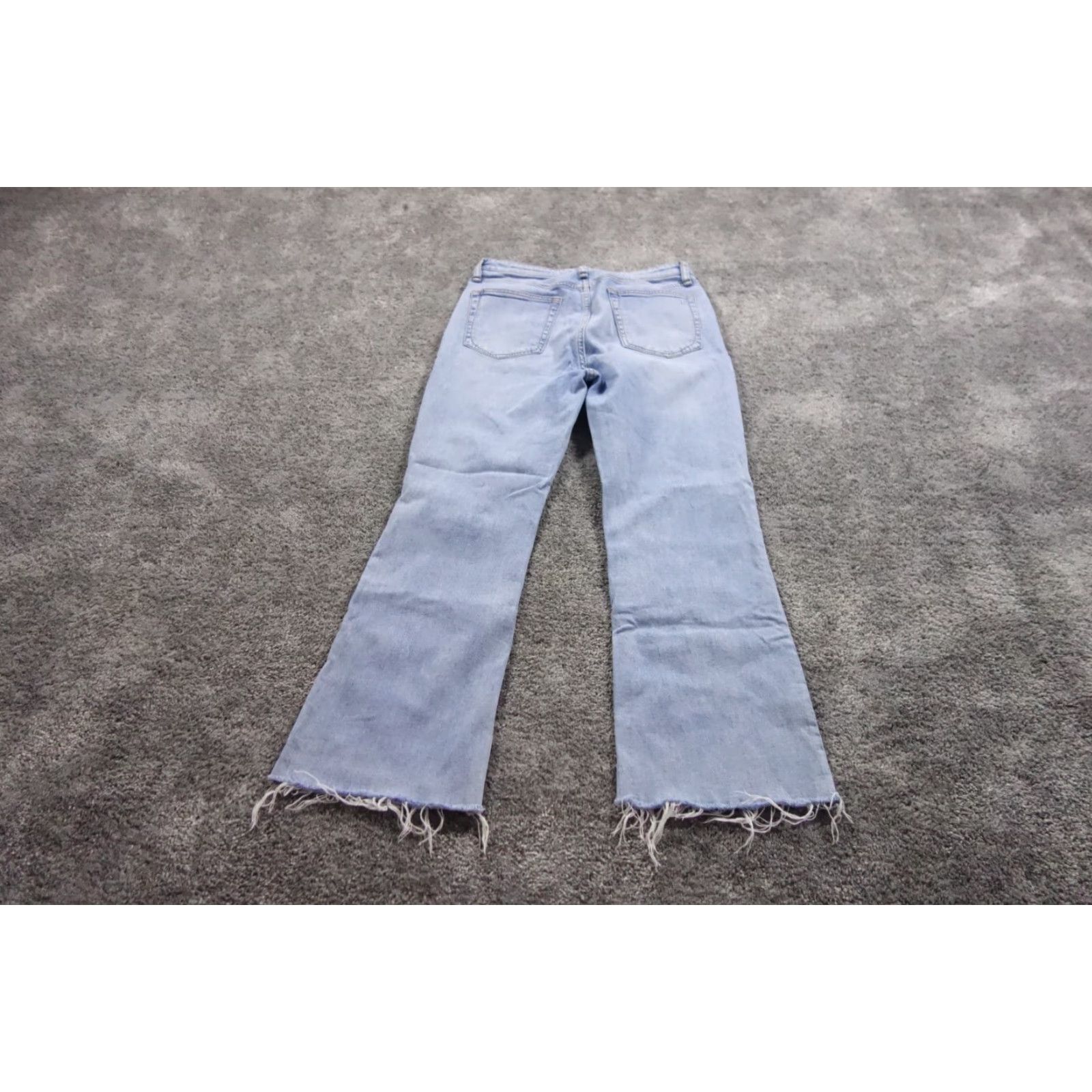 VINTAGE Rag & Bone Jeans Womens 28 Blue Casey High Rise Ankle Flare Fray Hem Lucy