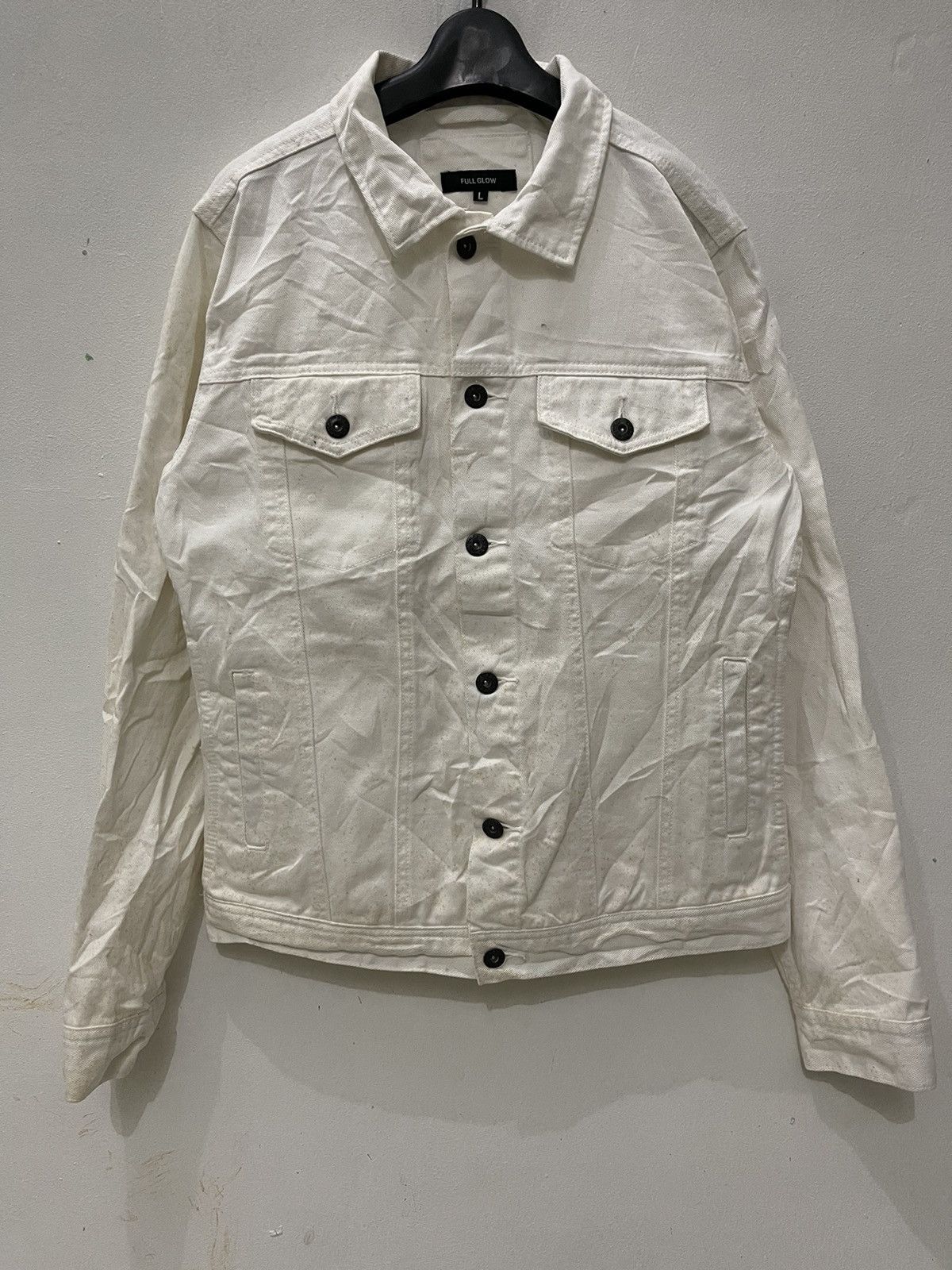 Full Glow White Button Up