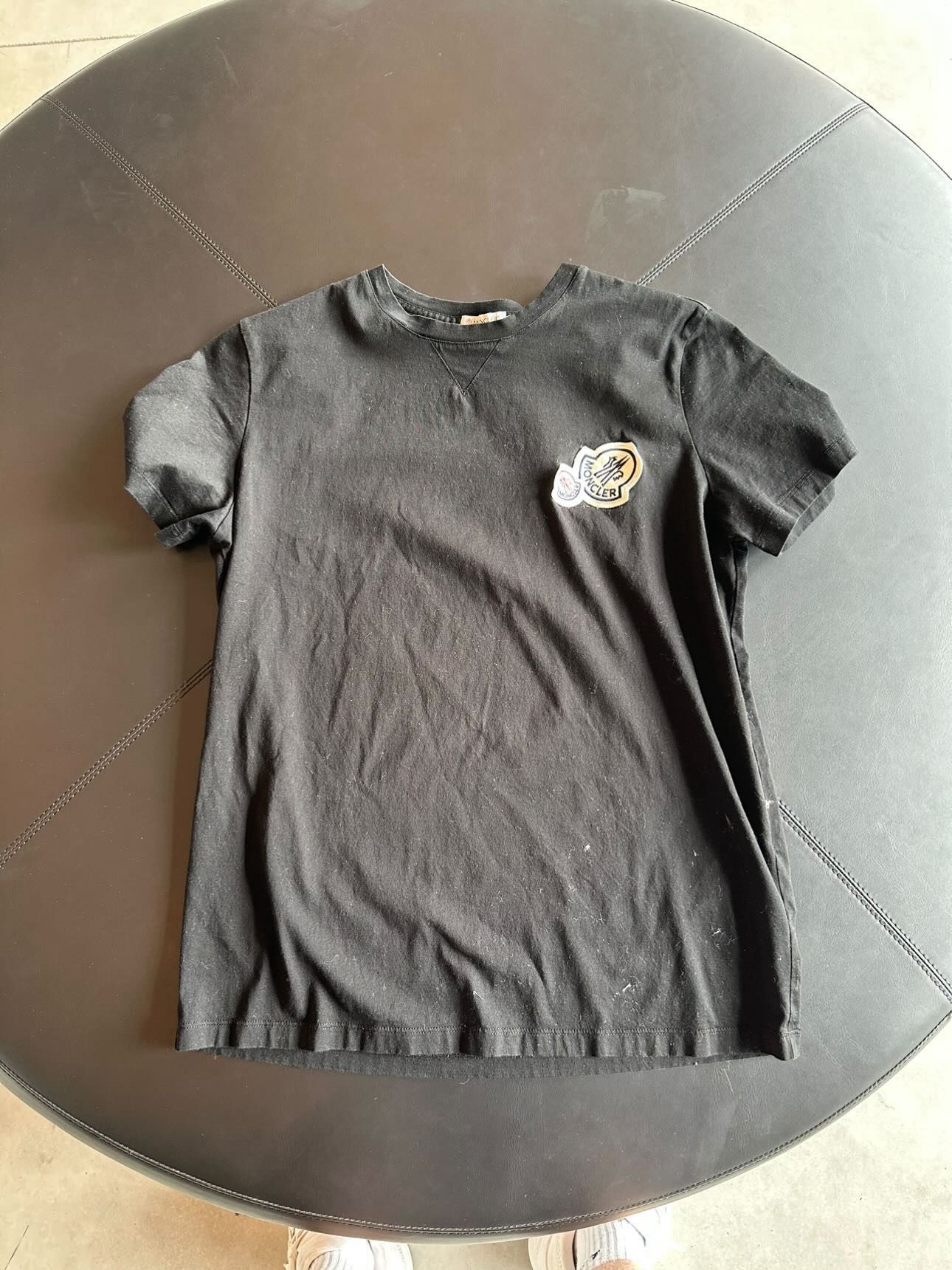 Moncler Moncler motif logo t shirt black Size US S / EU 44-46 / 1 - 1 Thumbnail