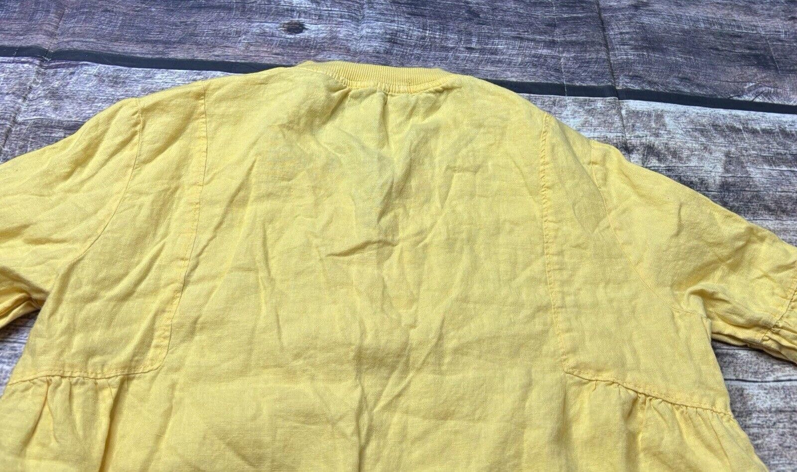 Tommy Hilfiger Tommy Hilfiger Linen Sweater Womens Medium Cotton Rib Yellow Size M / US 6-8 / IT 42-44 - 8 Thumbnail