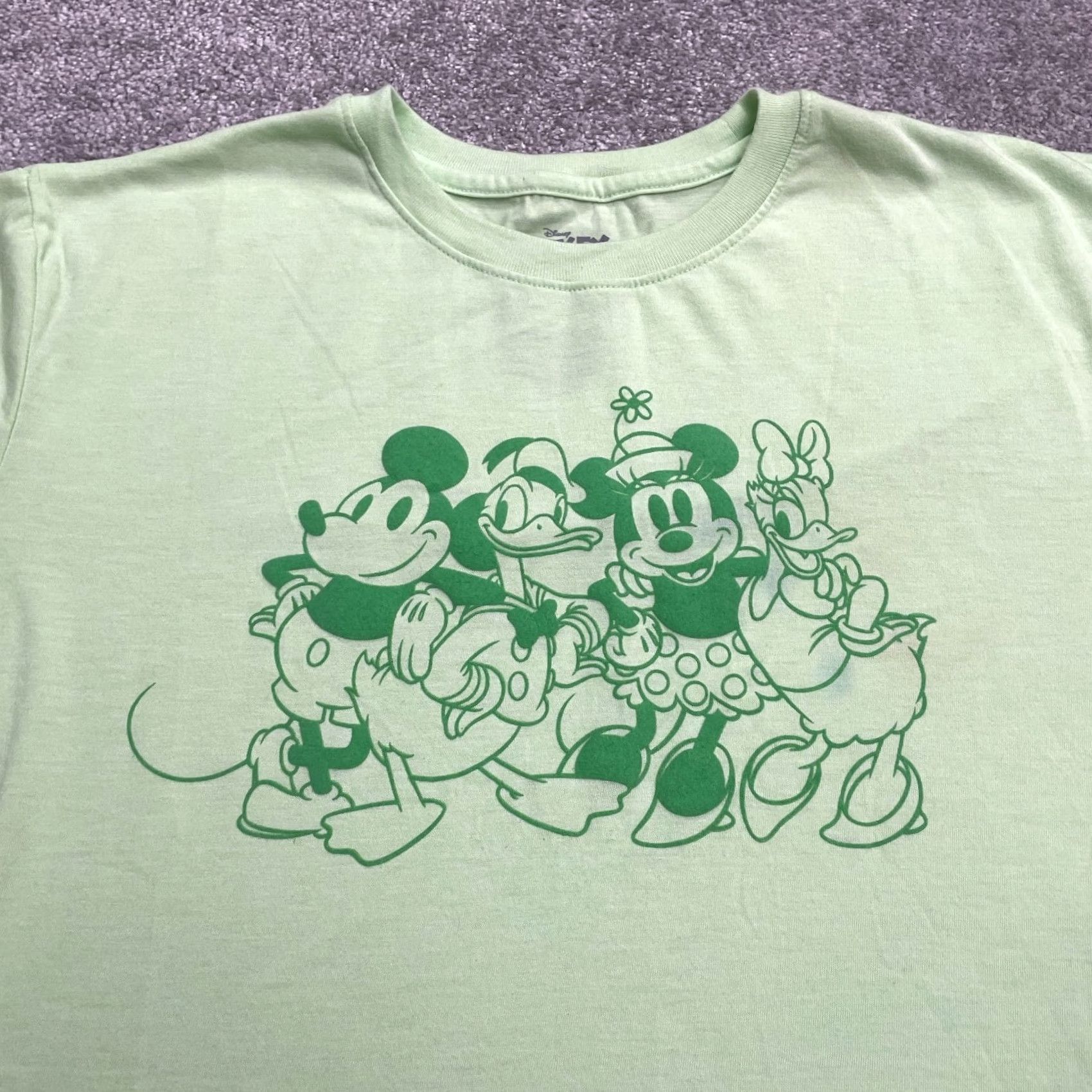 Disney Disney Mickey And Friends Graphic Shirt Womens 2XL Green Crew Neck Casual Tee Size XXL / US 16-18 / IT 52-54 - 3 Thumbnail
