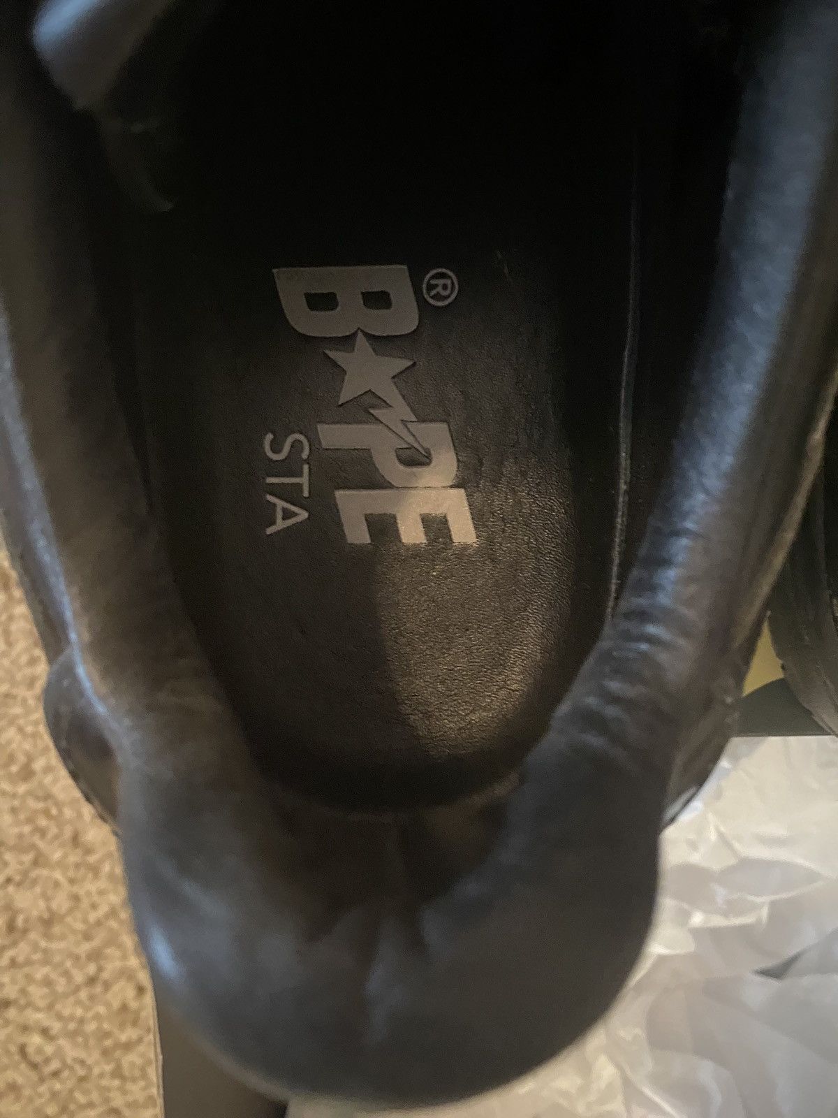 Bape A Bathing Ape "Sk8 Sta #3" M1 'Black' Size US 10 / EU 43 - 9 Thumbnail