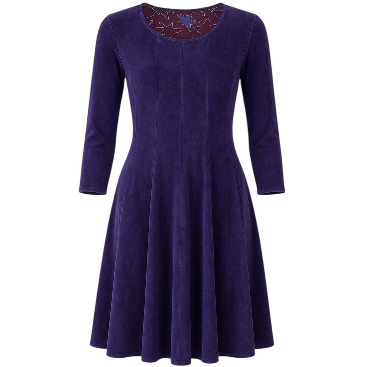 Gudrun Sjoden GUDRUN SJODEN PURPLE VELOUR ORGANIC COTTON CASUAL DRESS M Size M / US 6-8 / IT 42-44 - 1 Thumbnail
