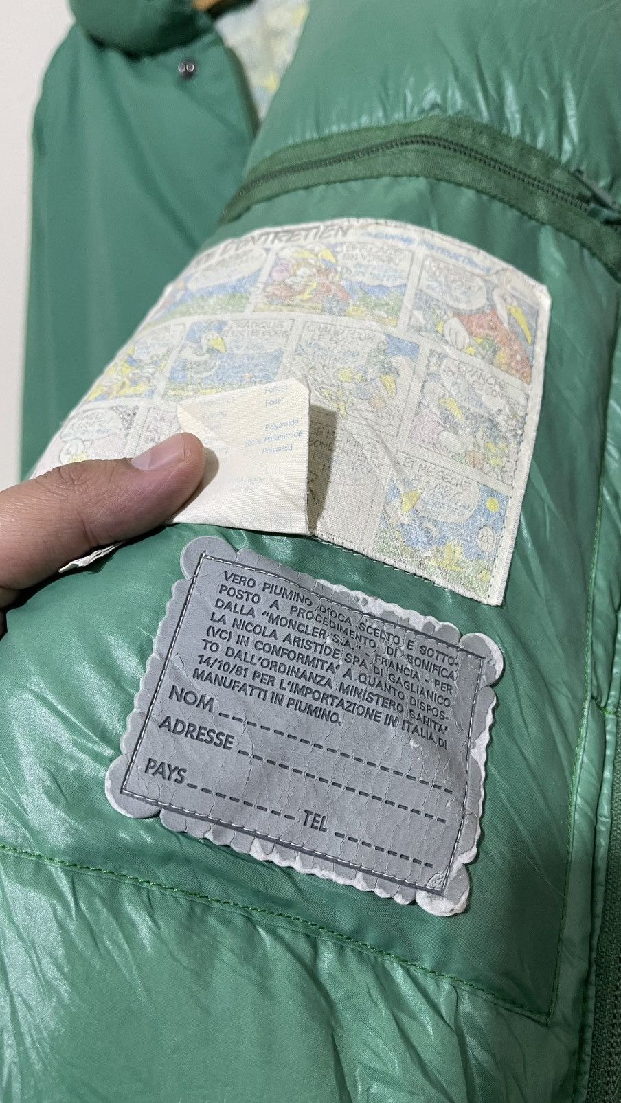 Moncler Grenoble Vintage Moncler Grenoble 80s Green Down Jacket Size US XL / EU 56 / 4 - 11 Thumbnail