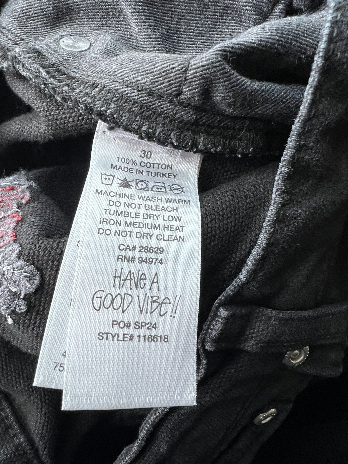 Stussy Stussy Big’ol Washed black denim pants Size US 30 / EU 46 - 5 Thumbnail