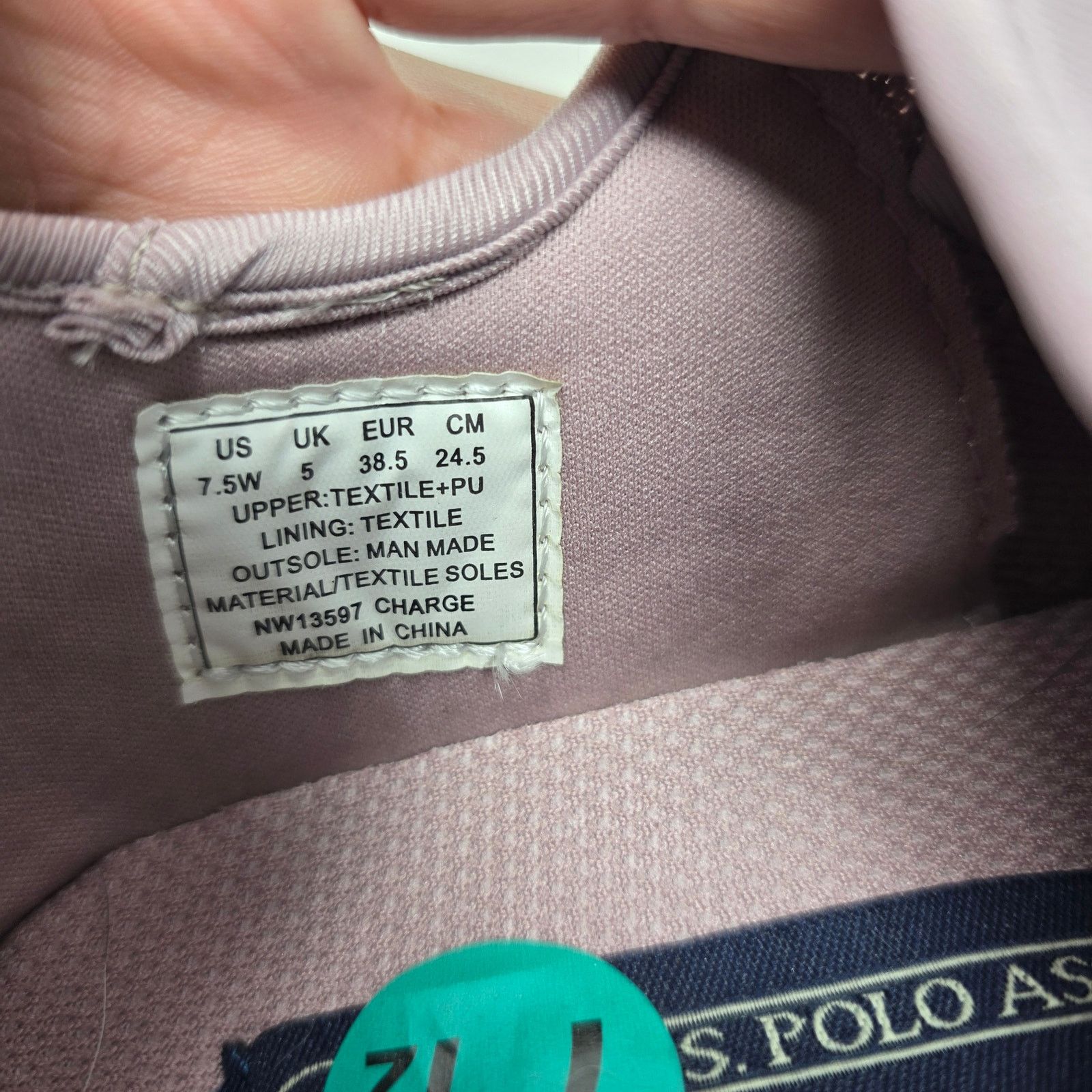 U.S. Polo Assn. U.S. Polo Assn. Charge Knit Sneakers Mauve Pink Size 7.5 Size US 7.5 / IT 37.5 - 8 Thumbnail