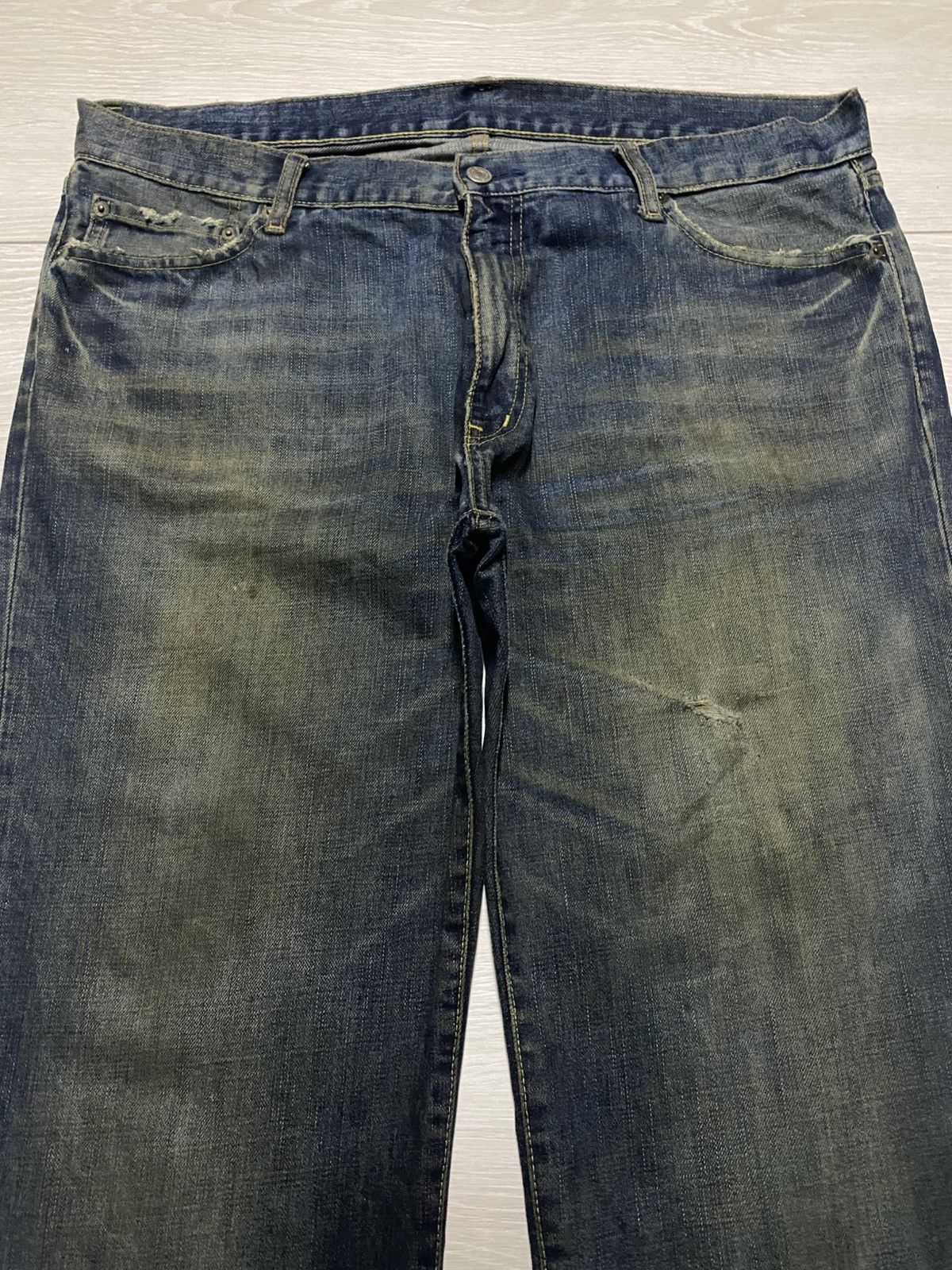 Uniqlo Vintage Japanese Brand Uniqlo S-002 Mud Wash Baggy Jeans Size US 38 / EU 54 - 3 Thumbnail