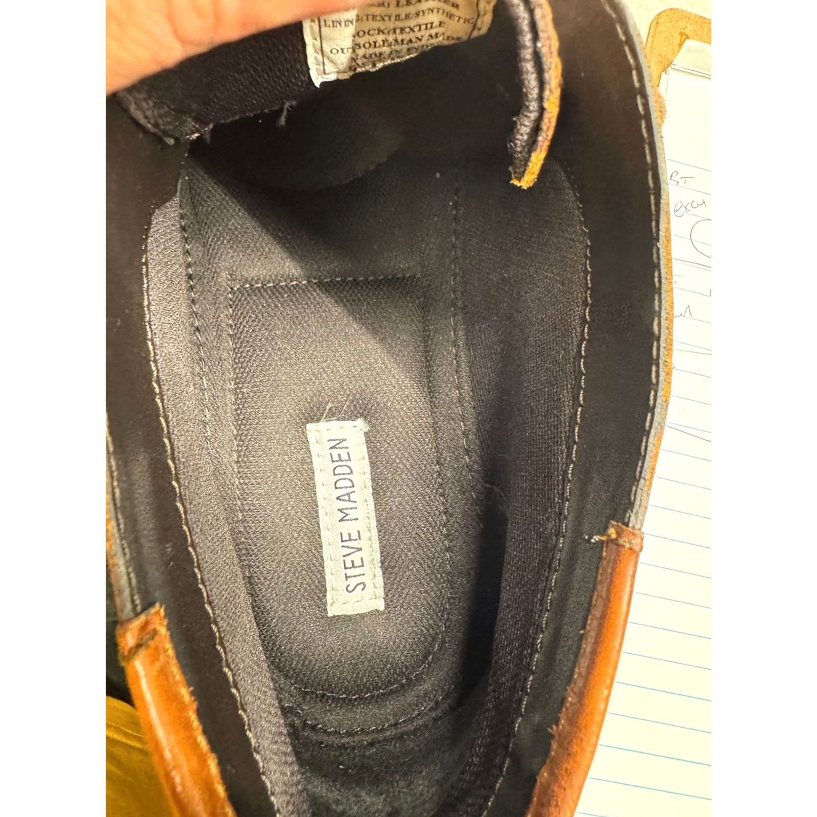 Vintage STEVE MADDEN Leather Harken Chukka Boot Mens Size 7.5 Black $15/mo - Finance Steve Madden Men main image 4