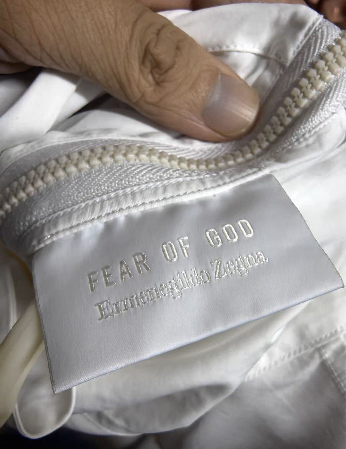Fear of God Fear of God × Zegna White High-Neck Shirt Size US S / EU 44-46 / 1 - 4 Thumbnail