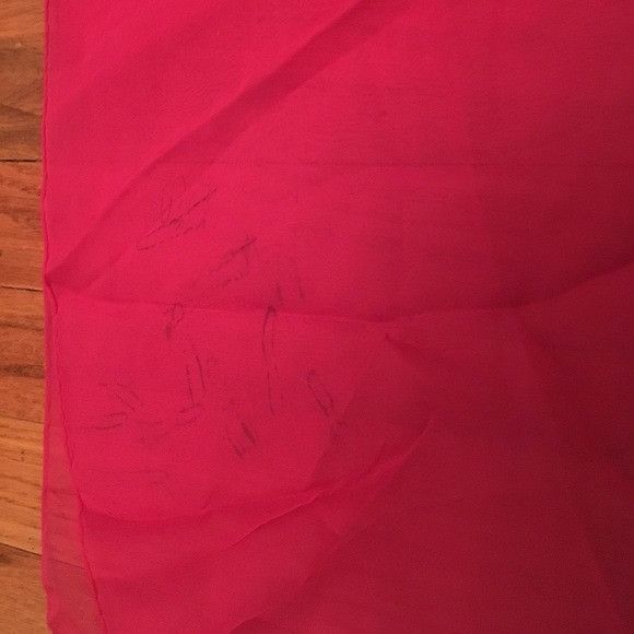 Vintage Vintage Pink Silk long made in Japan Sheer Scarf Size ONE SIZE - 3 Thumbnail