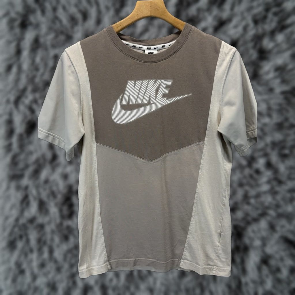 Nike Nike Sportswear Hybrid Tshirt Sz Small Men’s Neutral Colorblock Size US S / EU 44-46 / 1 - 1 Thumbnail