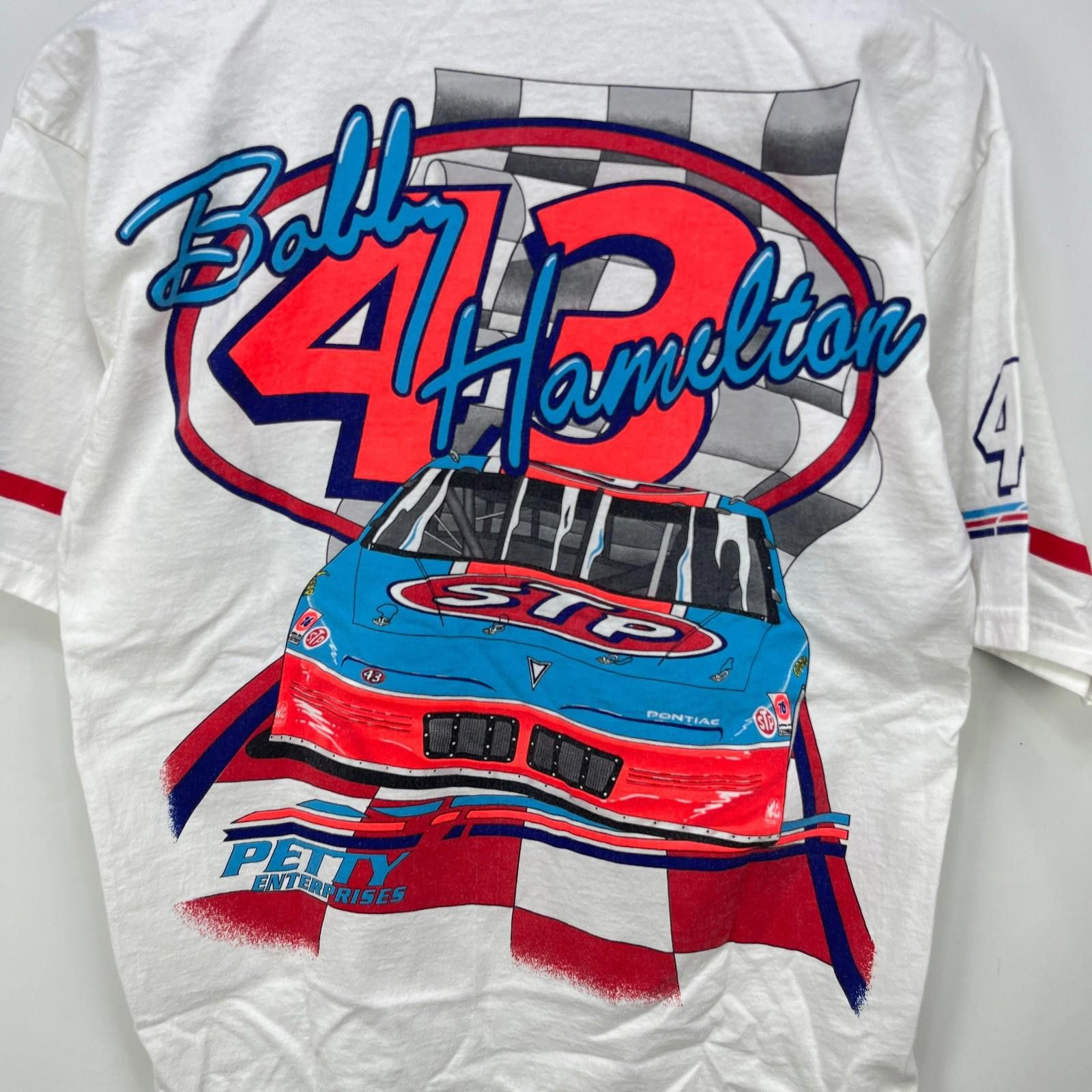 NASCAR Vintage 90s NASCAR Bobby Hamilton T Shirt Made In USA Medium Size US M / EU 48-50 / 2 - 5 Thumbnail