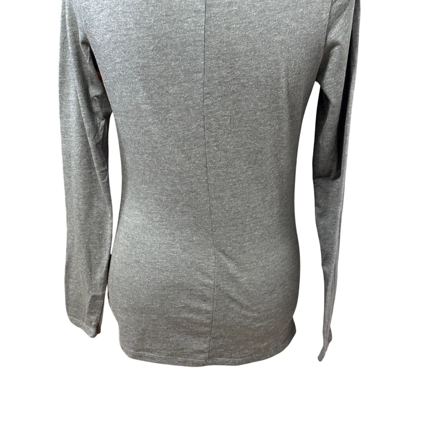 Other Fabletics Pullover Top Twisted Side Long Sleeve Gray XS Size XS / US 0-2 / IT 36-38 - 8 Thumbnail