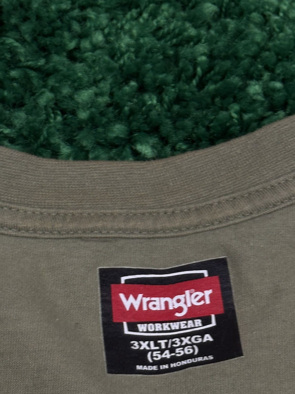 Wrangler Vintage Wrangler Workwear Logo Patch Oversized 3XXL XXL Tee Size US XXL / EU 58 / 5 - 4 Thumbnail
