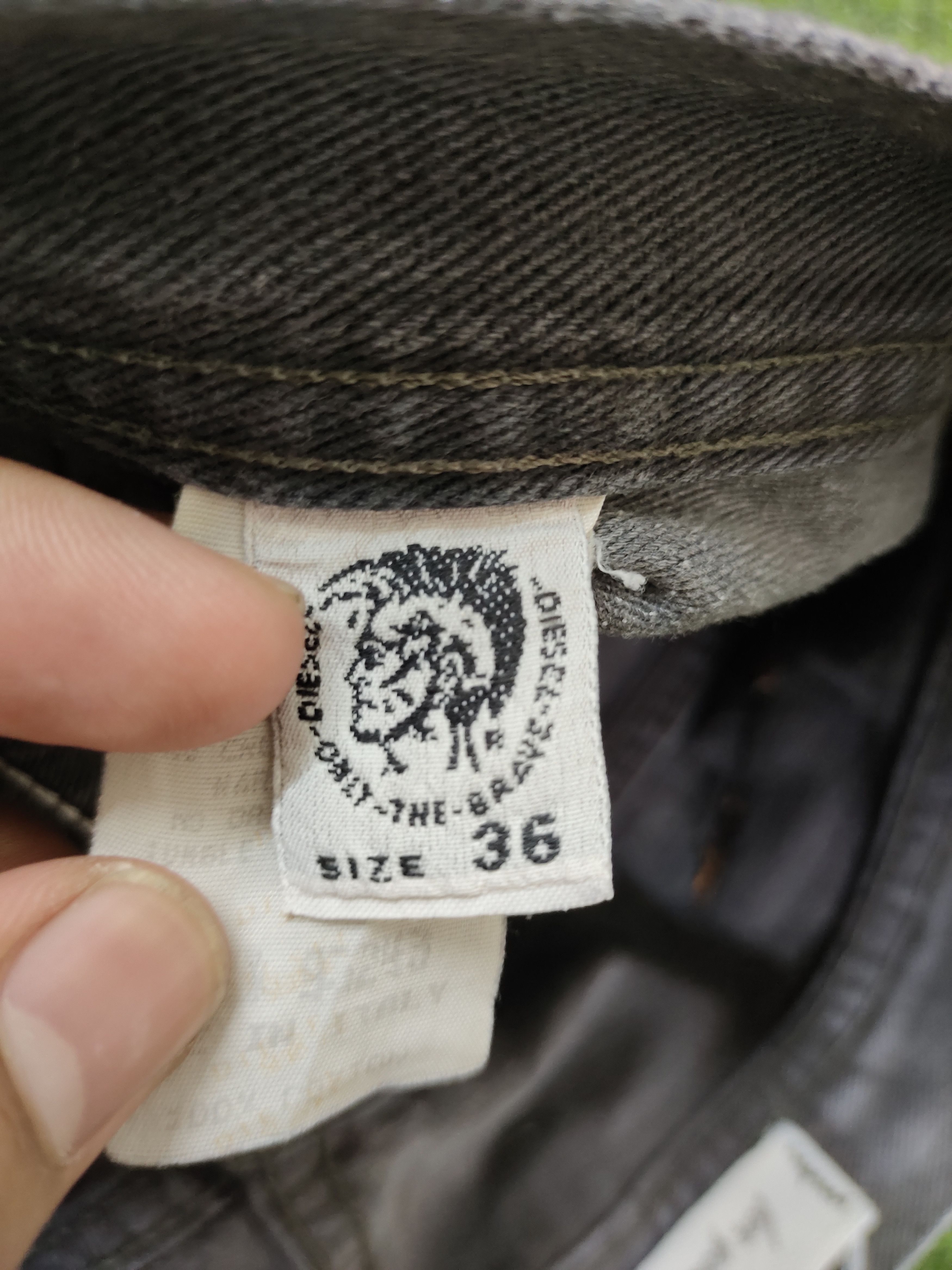Diesel Rare Baggy Jean Diesel Saddle Black Faded Wide Leg Denim Y2k Size US 36 / EU 52 - 16 Thumbnail