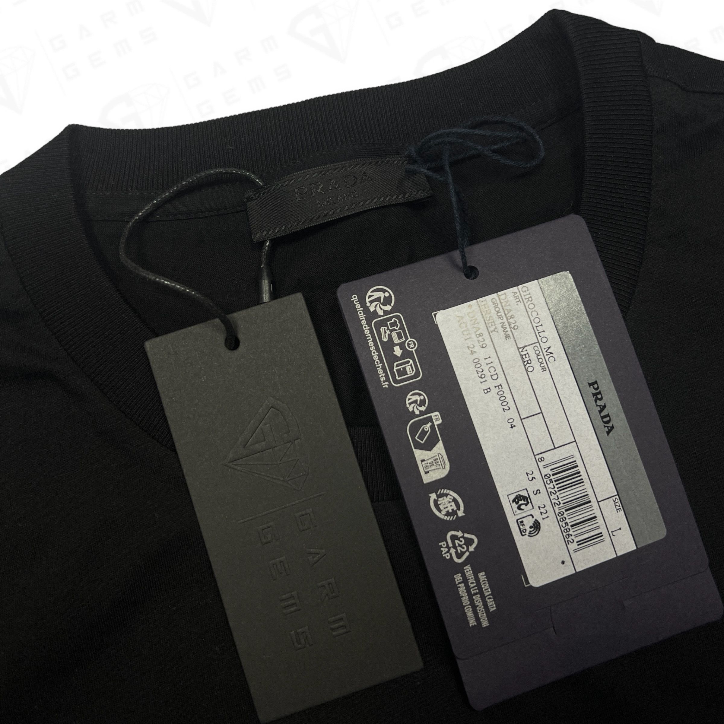 Prada Prada Plain Cotton T-Shirt Size US L / EU 52-54 / 3 - 4 Thumbnail