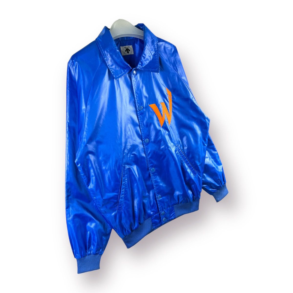 Descente 🔥 "WINGS" BASEBALL TEAM NYLON VARSITY JACKET - L Size US M / EU 48-50 / 2 - 3 Thumbnail