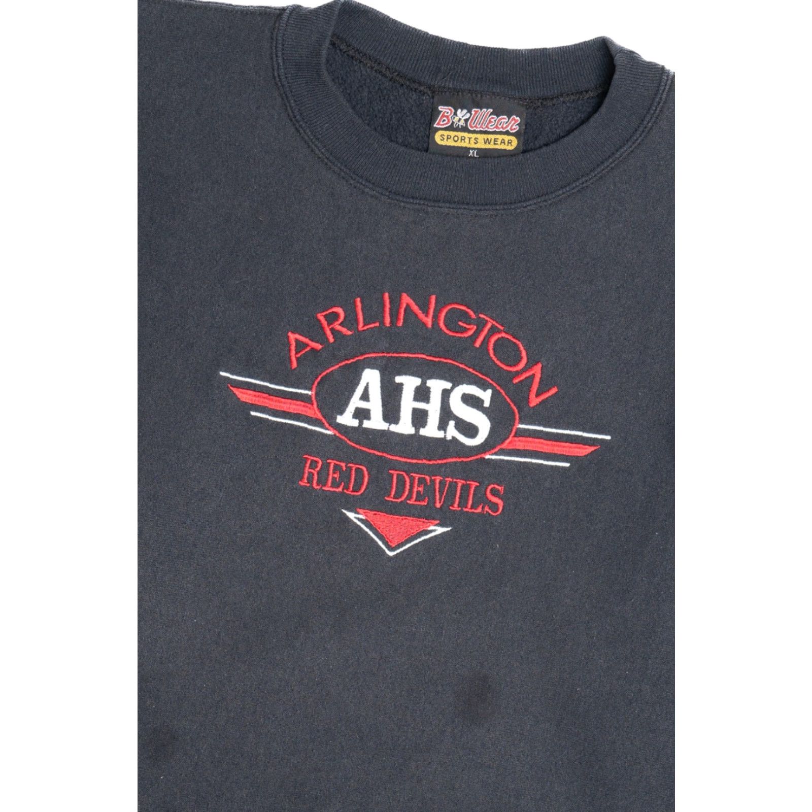 Vintage Vintage Arlington Red Devils Embroidered Sweatshirt 1990s Unisex Adults Black XL Pullover Sweatshirt Size US XL / EU 56 / 4 - 2 Thumbnail