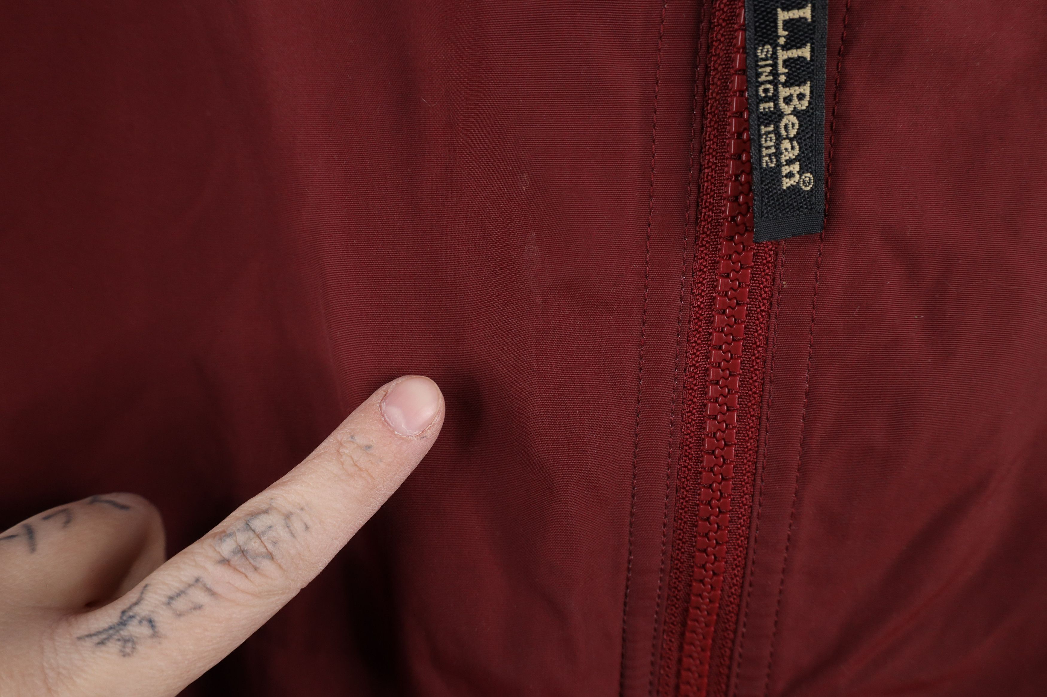 L.L. Bean × Vintage Vintage LL Bean Flannel Lined Full Zip Bombe Jacket Red Size US L / EU 52-54 / 3 - 5 Thumbnail