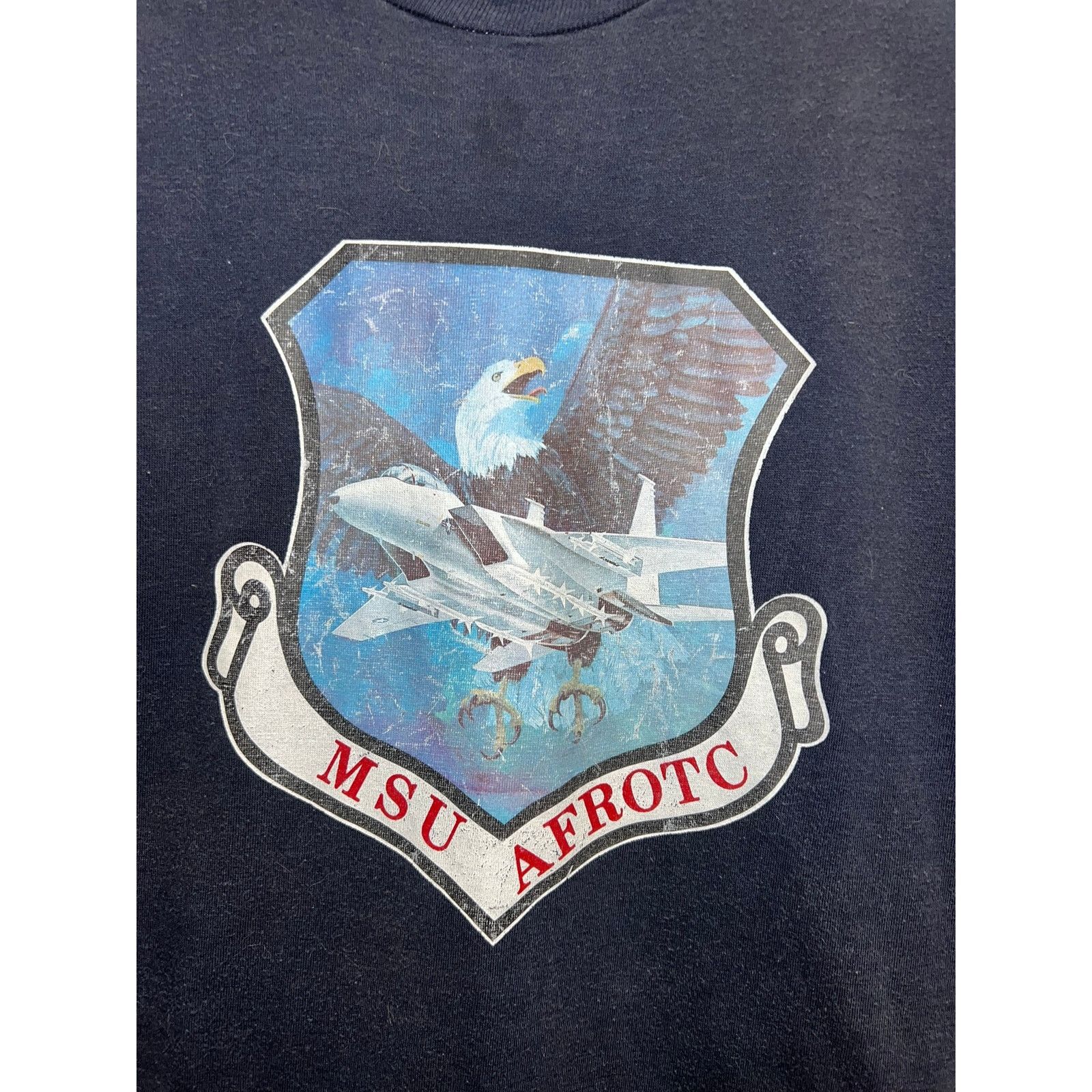 Vintage Vintage Air Force ROTC Shirt AFROTC MSU Tee 80s 70s Medium Size US M / EU 48-50 / 2 - 2 Thumbnail