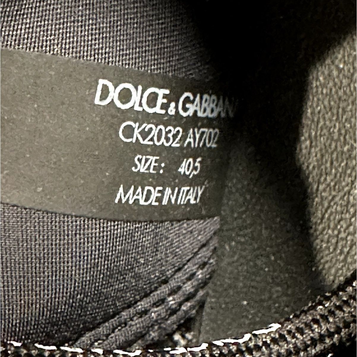 Dolce & Gabbana Dolce & Gabbana NS1 Rhinestone Sneakers Black NIB Size 40.5 Size US 10.5 / IT 40.5 - 5 Thumbnail