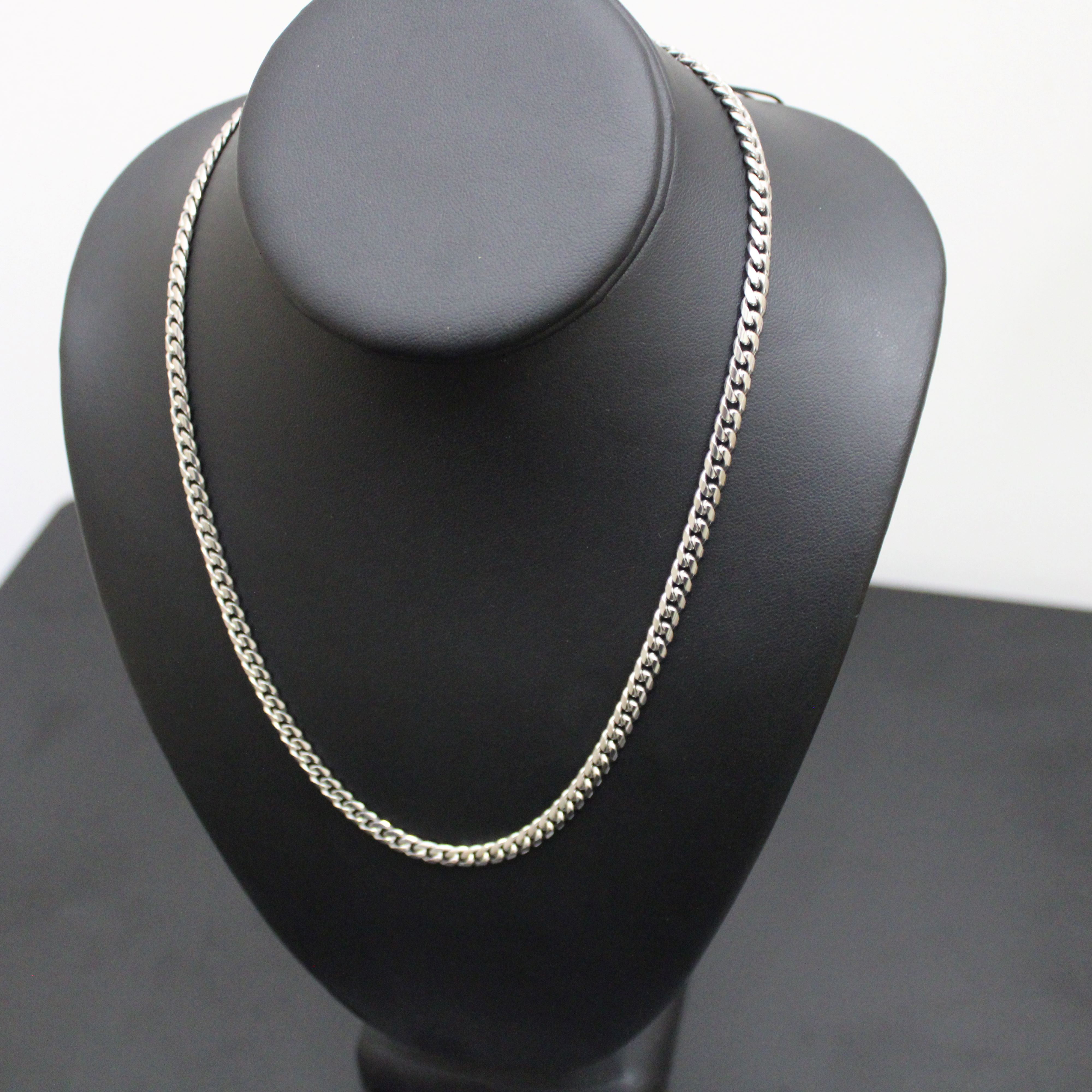 Jewelry Silver 5mm Cuban Link Chain 18" 20" 22" Size ONE SIZE - 2 Thumbnail