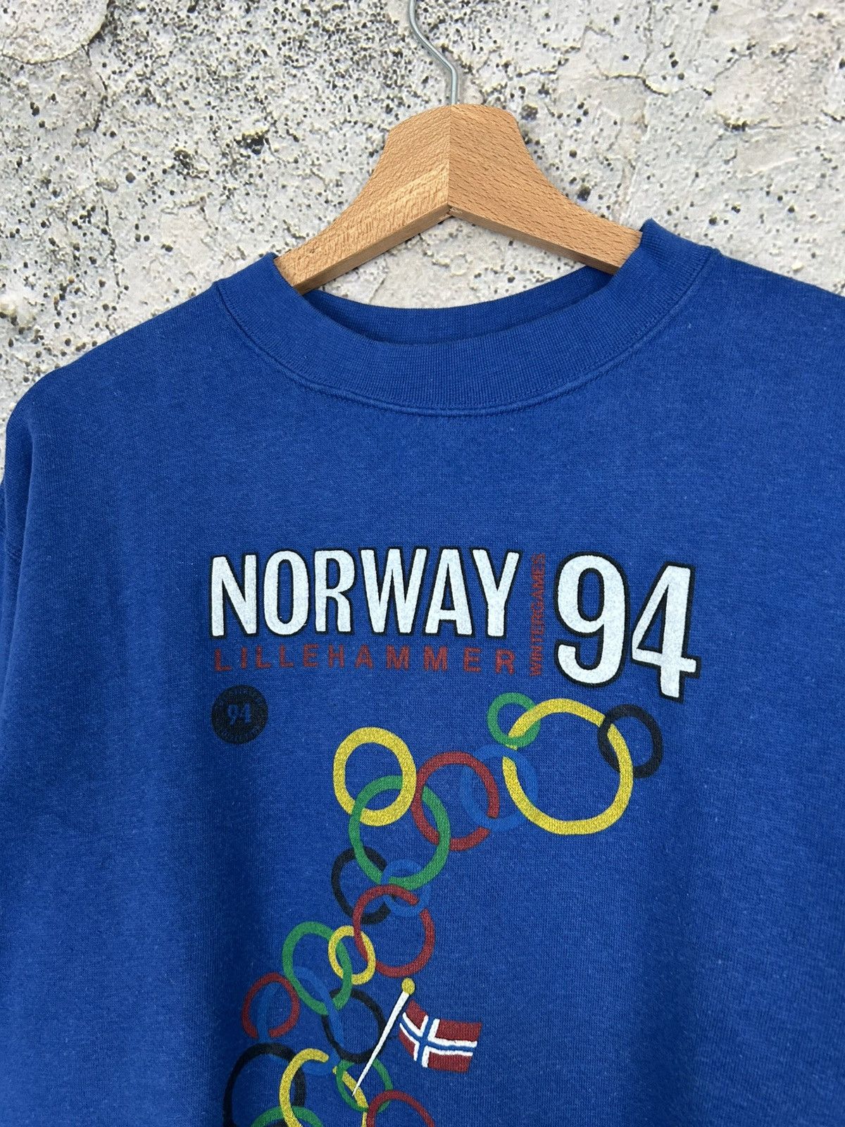 Vintage Vintage 1994 Lillehammer Olympic Games Winter 90s Crewneck Size US M / EU 48-50 / 2 - 3 Thumbnail