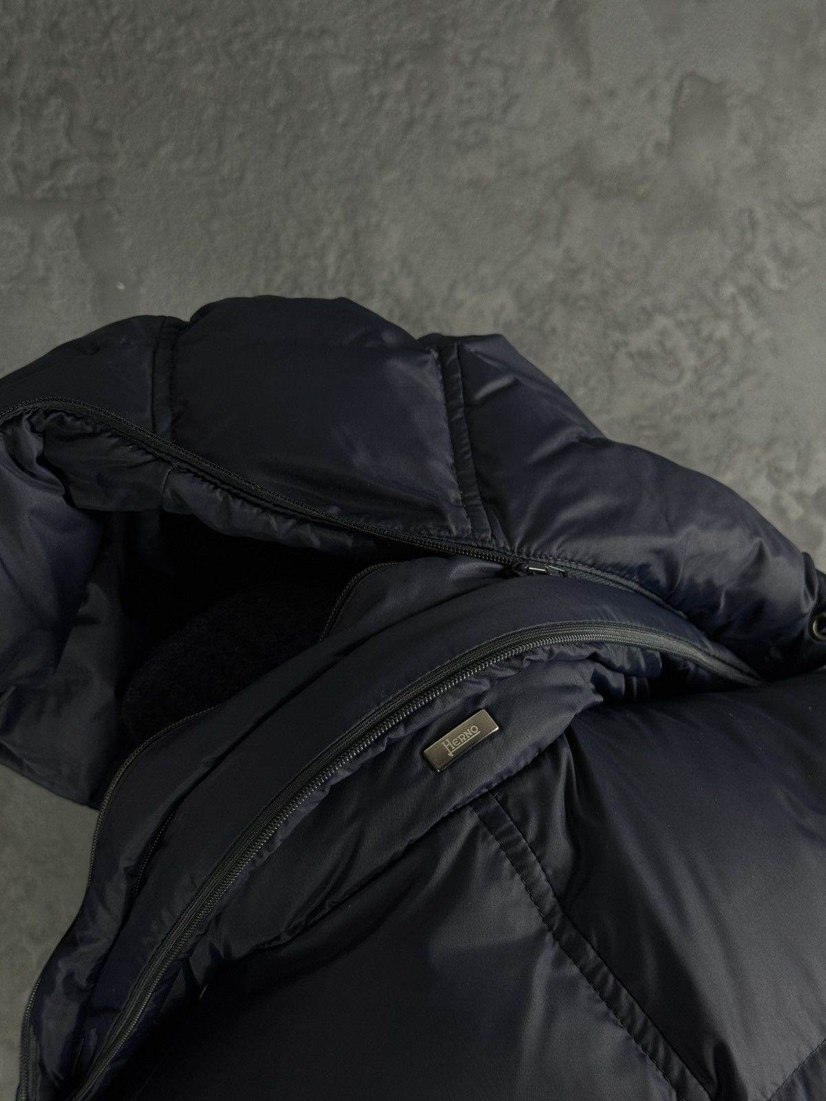 Herno HERNO Mens Polar-Tech Jacket Down Puffer Dark Blue 50 Size US M / EU 48-50 / 2 - 18 Thumbnail