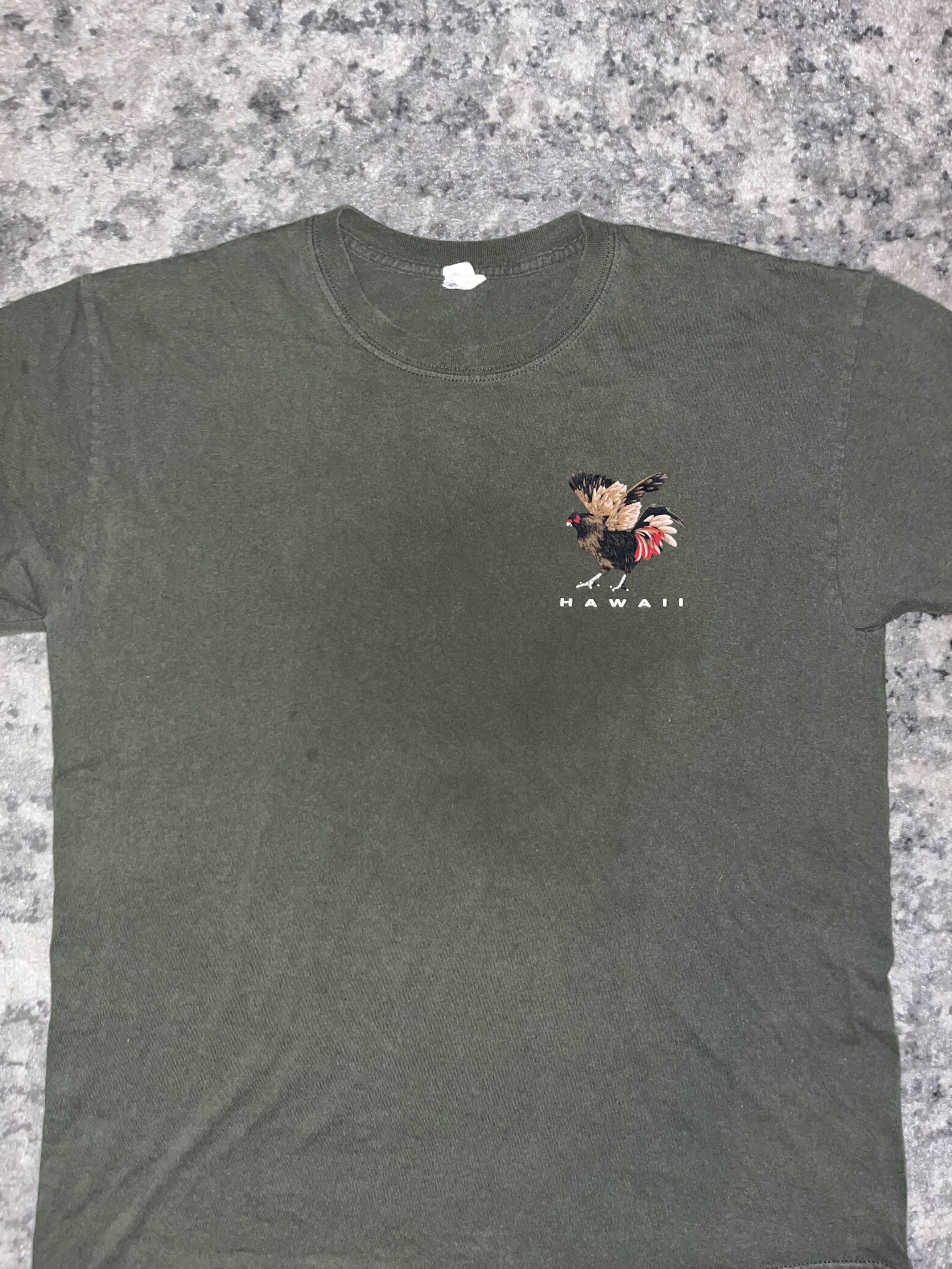 Vintage Funny Y2K Born To Be Warrior Hawaii Chicken Shirt Size US L / EU 52-54 / 3 - 3 Thumbnail