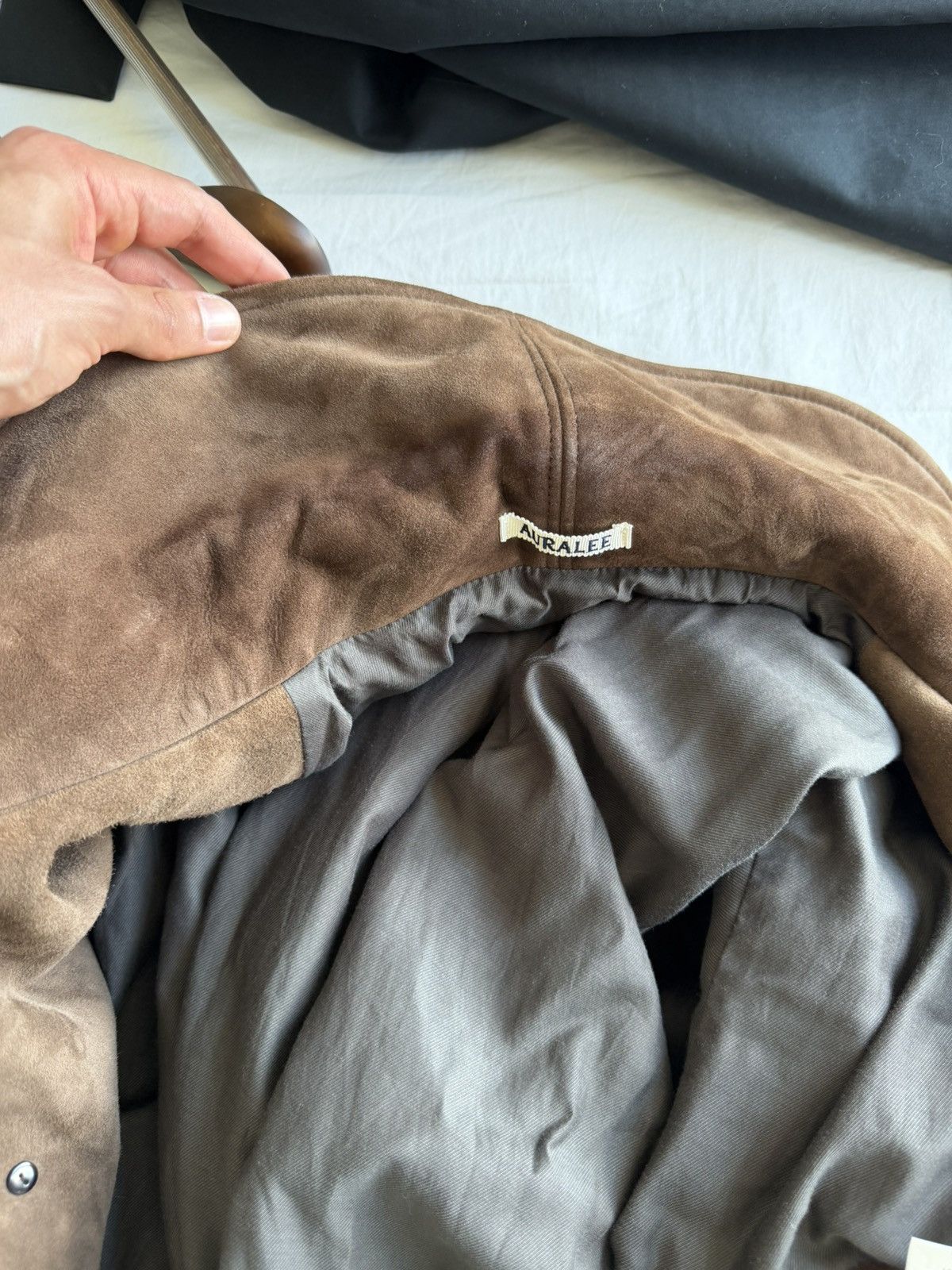 Auralee Auralee Silky Grain Suede Blouson Bomber Jacket $3366 Size US S / EU 44-46 / 1 - 15 Thumbnail