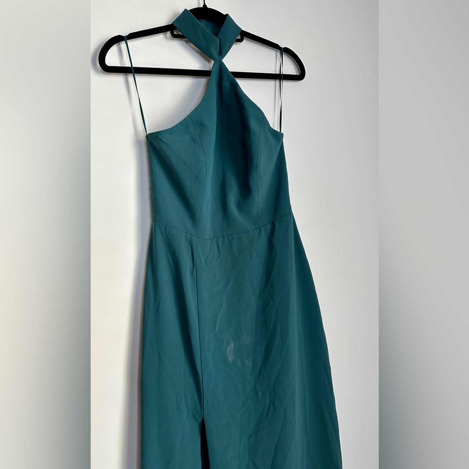 Amanda Uprichard Amanda Uprichard Sz Small Queen Green Crepe Maxi Gown Dress Size S / US 4 / IT 40 - 8 Thumbnail
