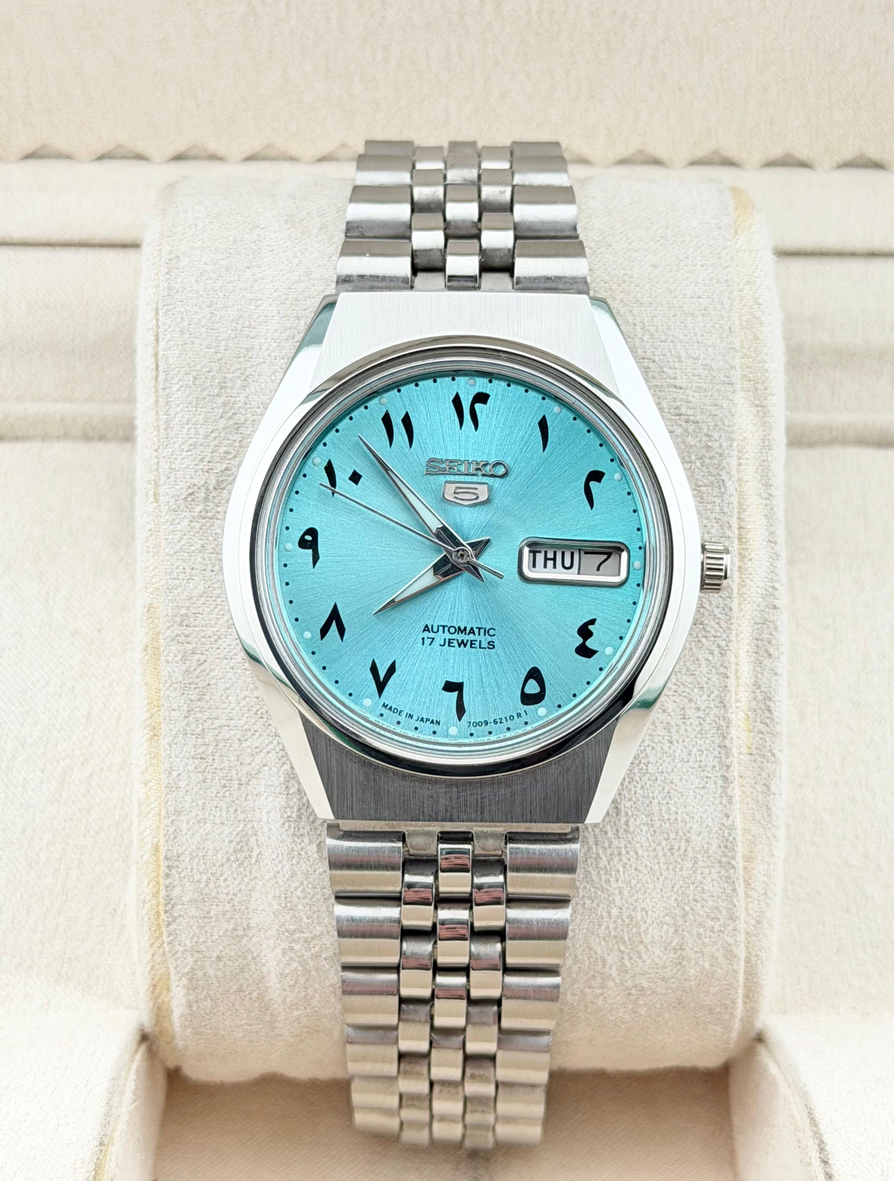 Seiko Vintage Seiko 5 Arabic Men's Wrist Automatic Watch Size 36 - 2 Thumbnail