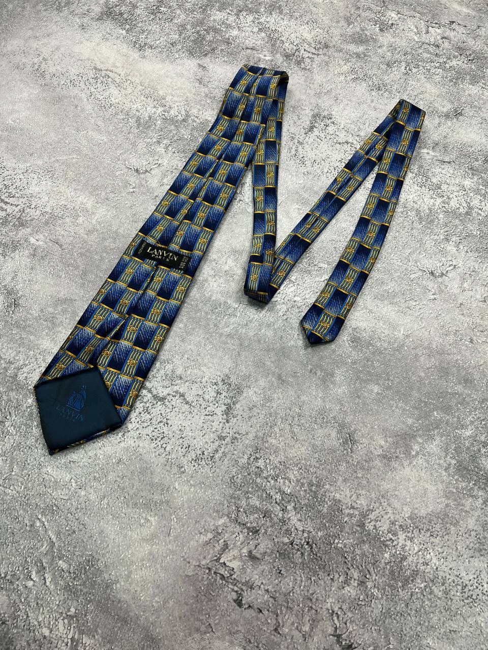 Lanvin Lanvin Paris Luxury Silk Neck Tie Abstract Cravatte 90s Size ONE SIZE - 4 Thumbnail