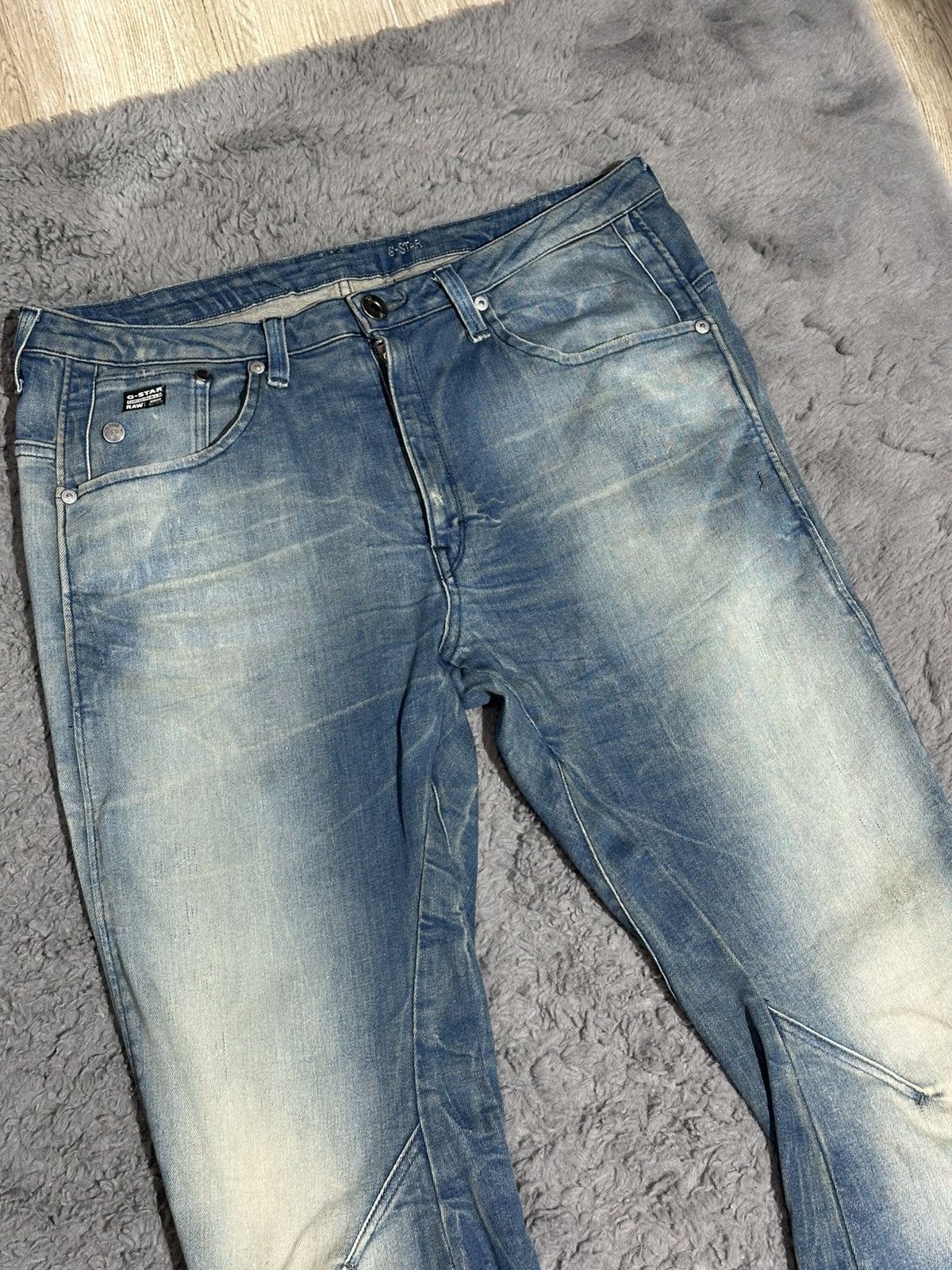 G-Star Vintage G-Star RAW "3301" Distressed Denim Size US 30 / EU 46 - 4 Thumbnail
