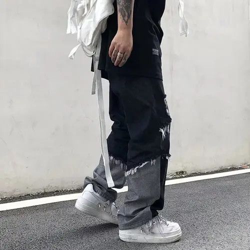 Jean Hayakawa x Moe Loose wide-leg vintage distressed jeans y2k Size US 32 / EU 48 - 5 Thumbnail