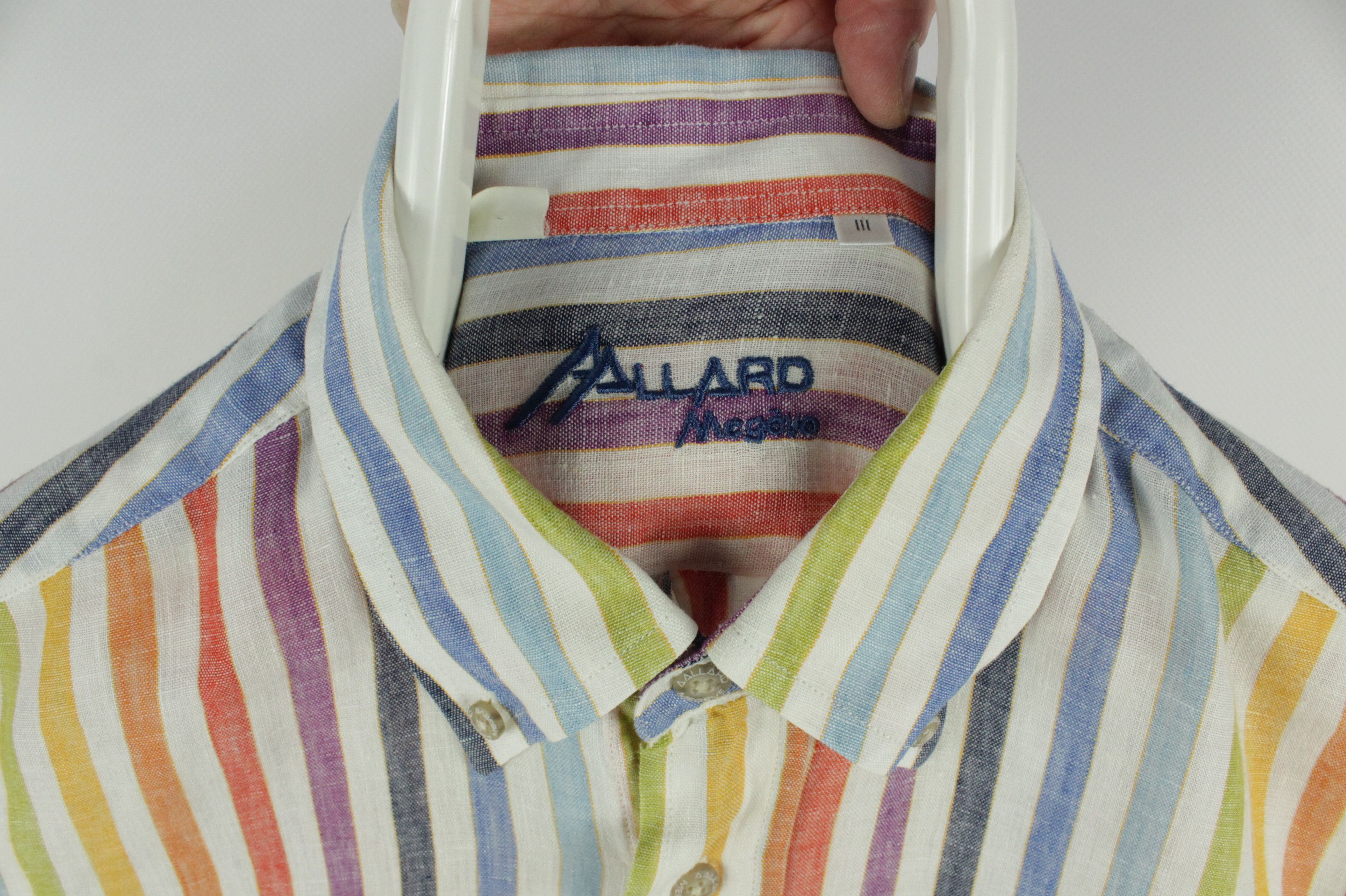 Other AAllard de Megeve Relax Fit Multicolor Linen Shirt Size US M / EU 48-50 / 2 - 3 Thumbnail