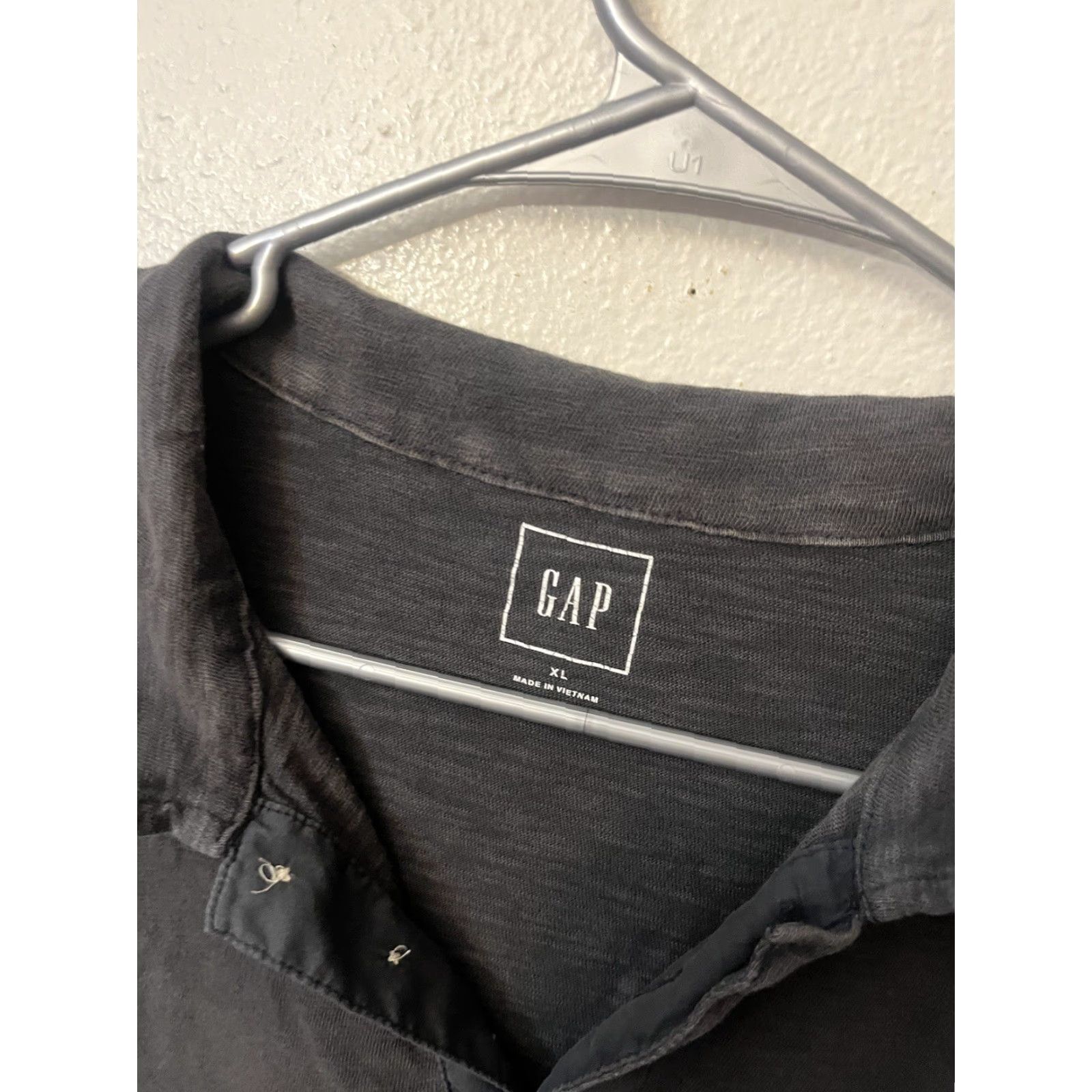 Gap GAP Polo Shirt Mens Size Large Gray Stretch Short Sleeve Polo Adult Regular Knit Garment Dyed Vintage No Size US L / EU 52-54 / 3 - 2 Thumbnail