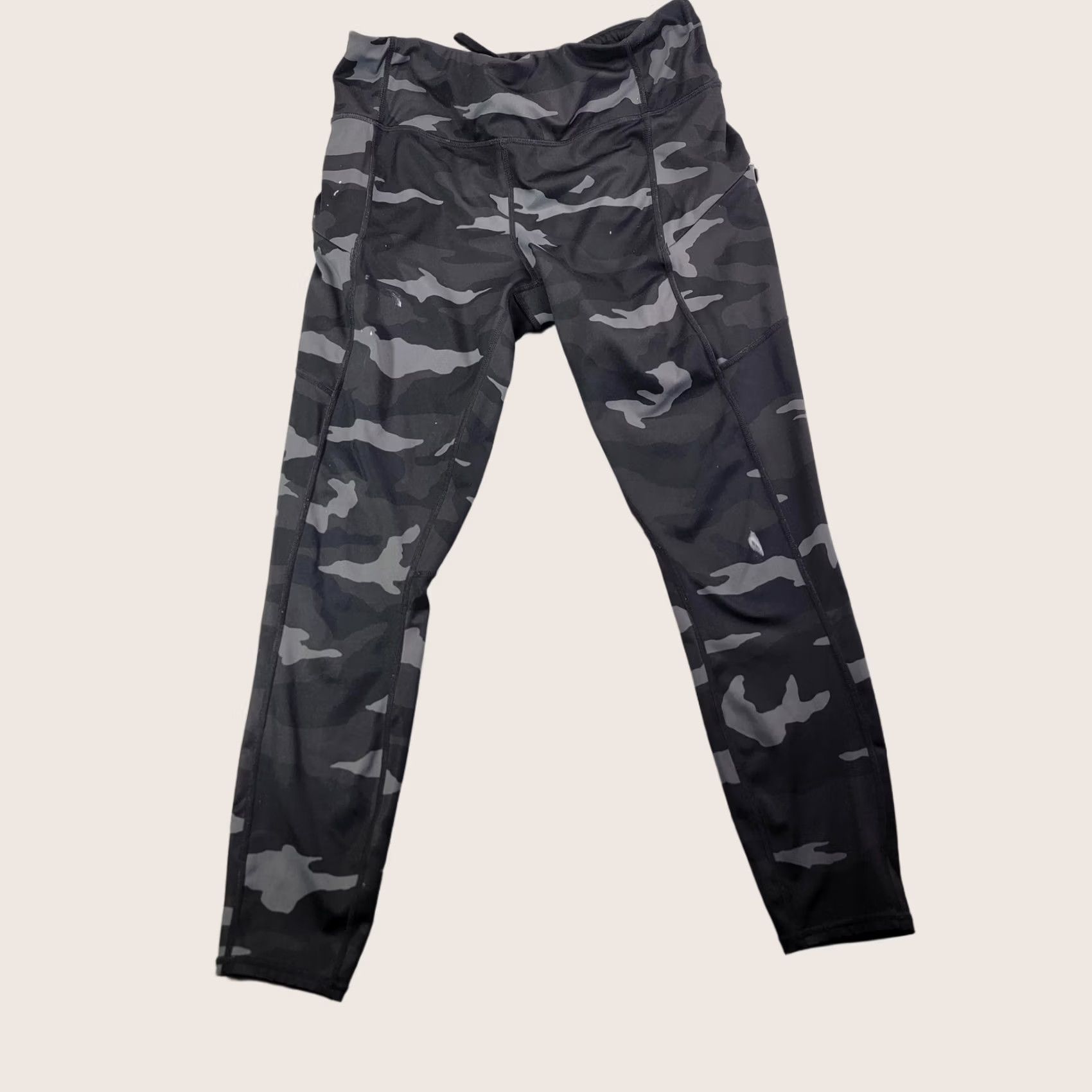 Athleta Athleta Ankle Womens M Black Leggings Camo Length Pocket Stretch Athletic Size 32" / US 10 / IT 46 - 1 Thumbnail