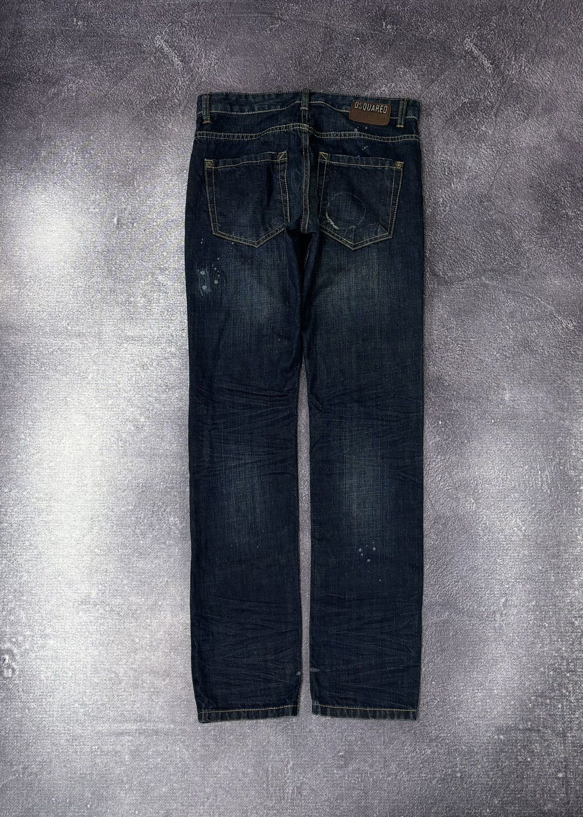 Dsquared2 Dsquared2 Men’s Faded Navy Blue Ripped Slim Fit Denim Jeans Size US 32 / EU 48 - 2 Thumbnail