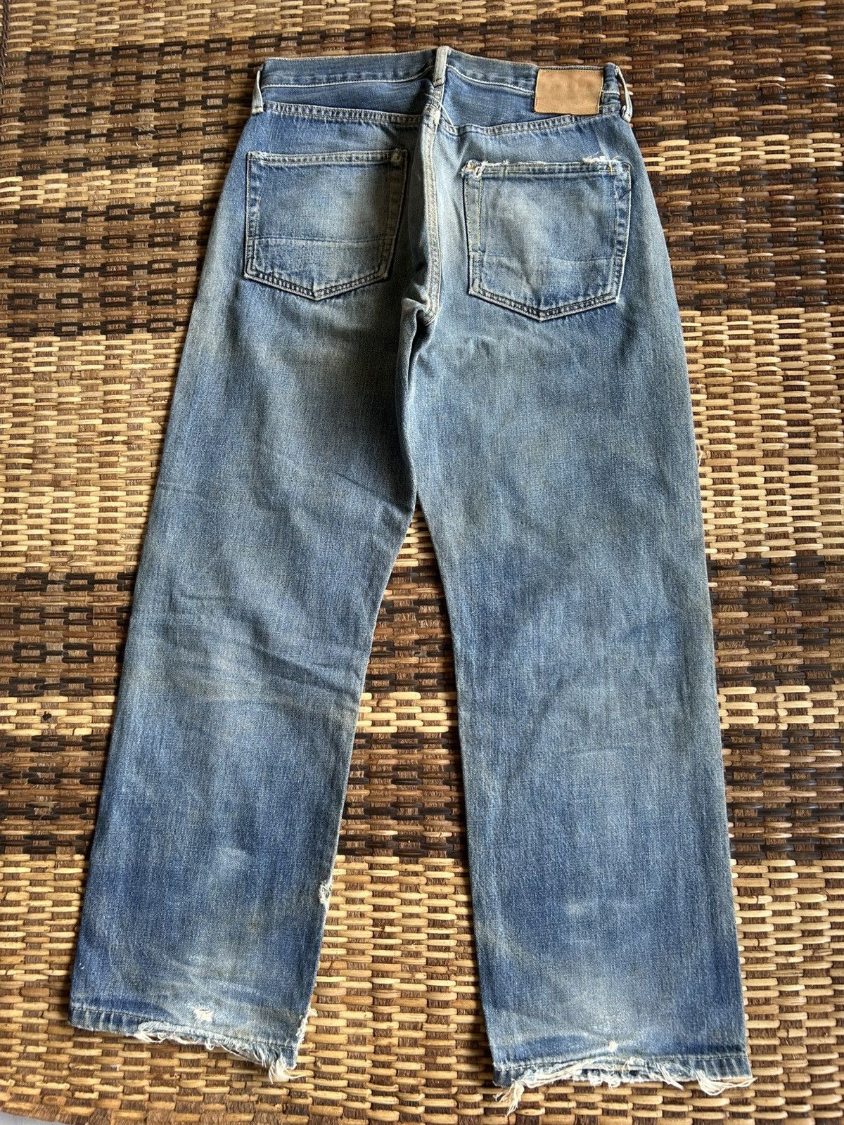 Japanese Brand × Kapital × Vintage Japanese Salvedge Vintage Distressed Denim Jeans Size US 29 - 4 Thumbnail