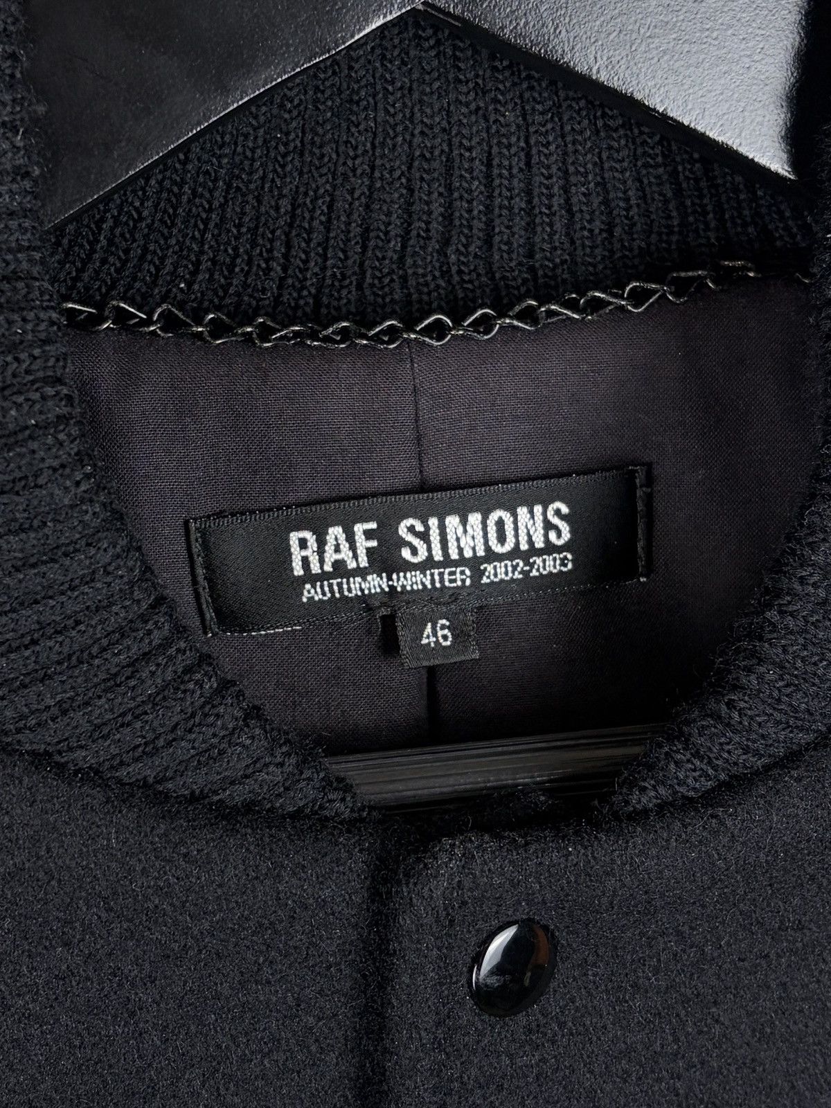 Raf Simons AW02 Raf Simons Virginia Creeper Leather Varsity Jacket Size US S / EU 44-46 / 1 - 6 Thumbnail