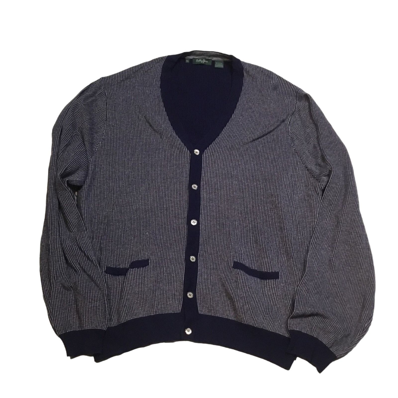 Bobby Jones BOBBY JONES COTTON-CASHMERE CARDIGAN SWEATER W/POCKETS Size US XXL / EU 58 / 5 - 1 Thumbnail