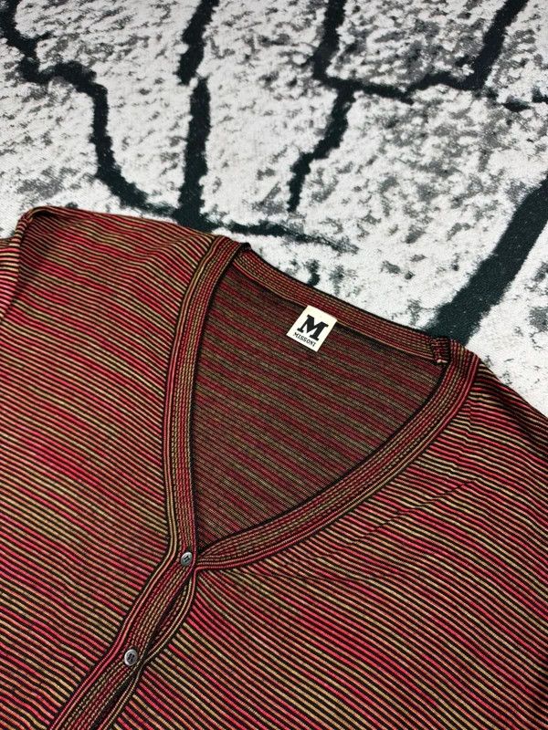 Missoni Missoni red green striped cardigan sweater M Size M / US 6-8 / IT 42-44 - 3 Thumbnail