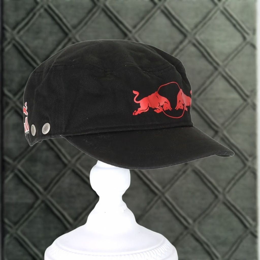 Adidas ADIDAS X RED BULL Army Style Adjustable Black Cap Mens Army Cap Adjustable Size ADIDAS Red Bull Army Hat Mens 90s Theme? Size ONE SIZE - 1 Thumbnail
