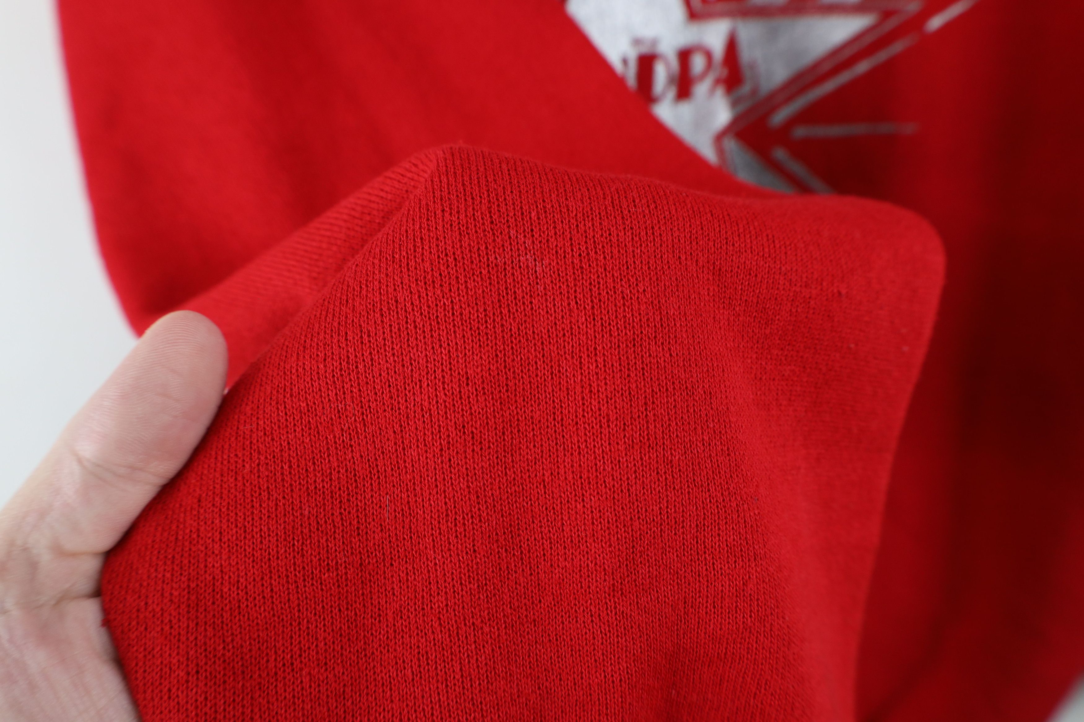Vintage Vintage 90s Streetwear The Brightest Star Sweatshirt Red USA Size US XXL / EU 58 / 5 - 9 Thumbnail