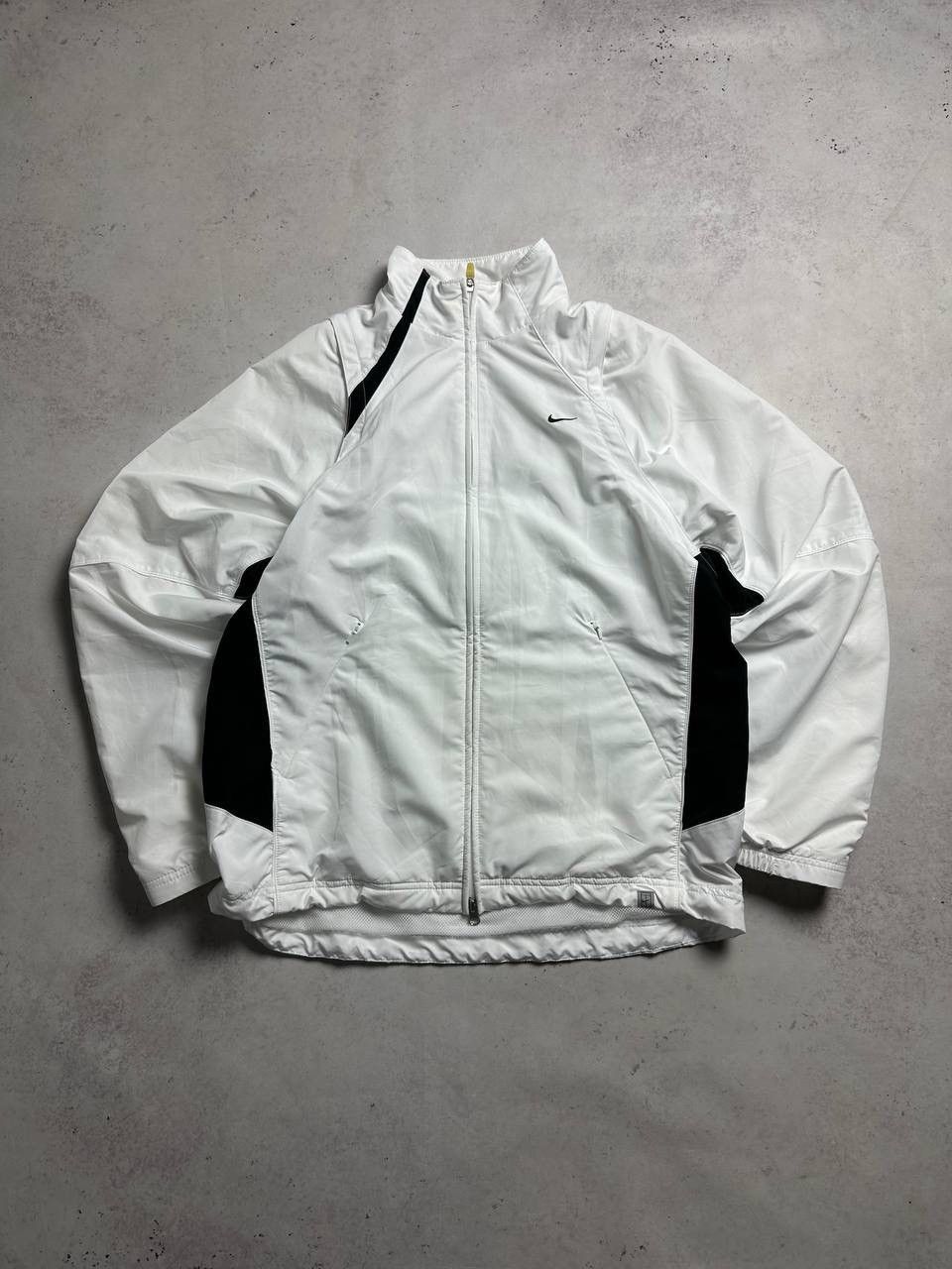 Nike Vintage Nike Swoosh Boxy Nylon Olympic Zip Jacket Y2K M Size US M / EU 48-50 / 2 - 1 Thumbnail